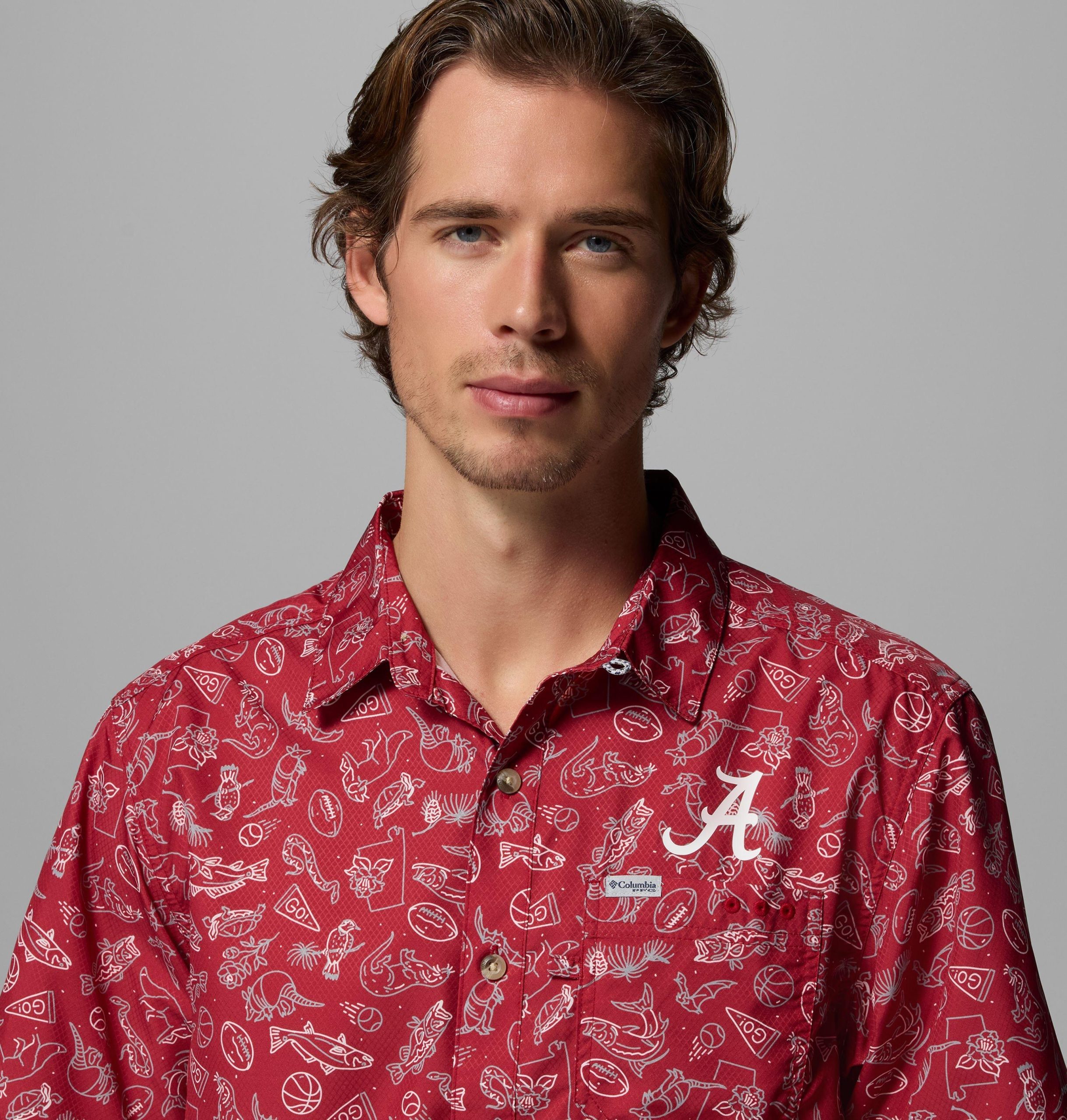 pfg super slack tide herren-college-shirt für alabama