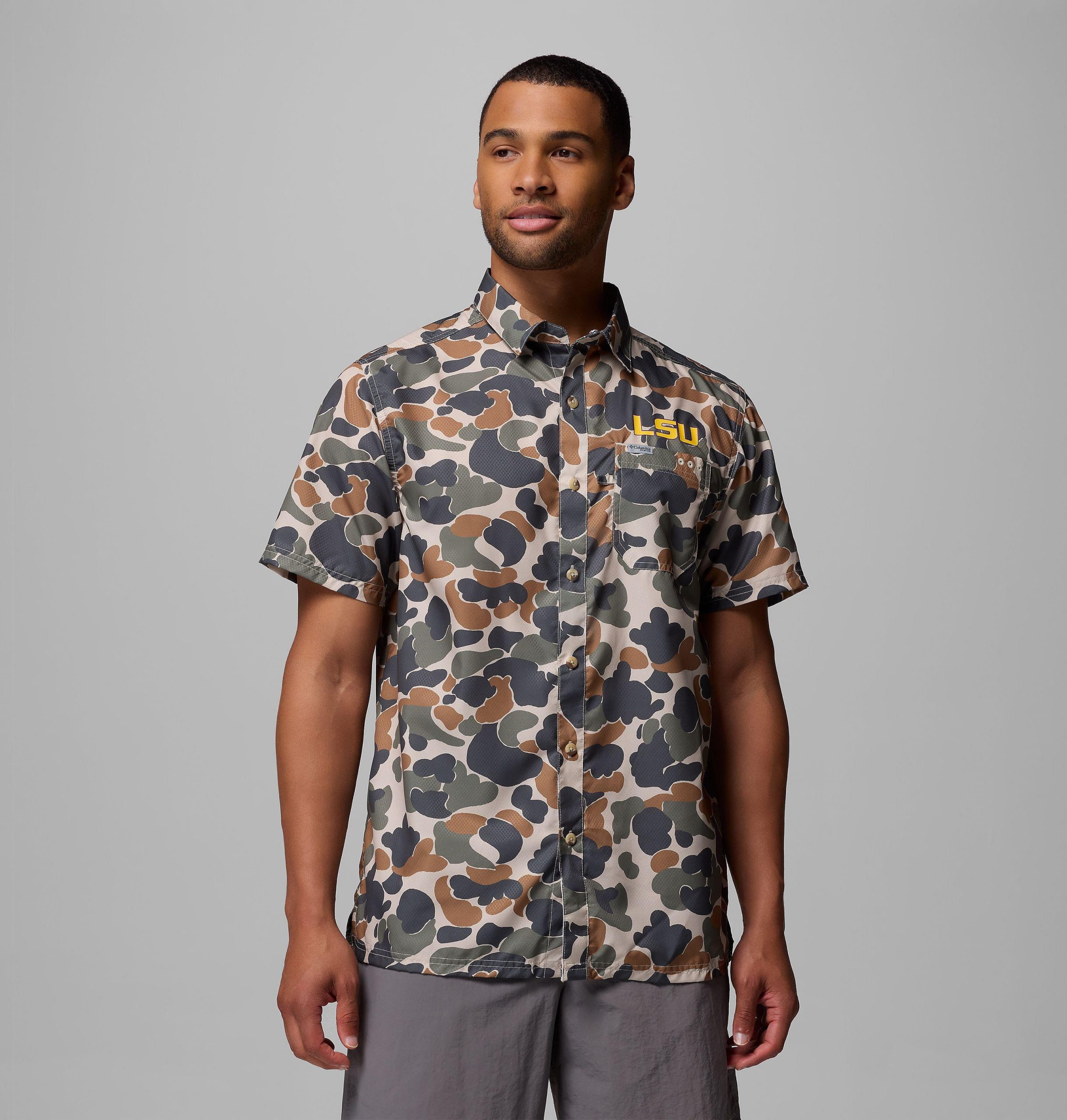 herren-college-shirt von pfg super slack tide - lsu