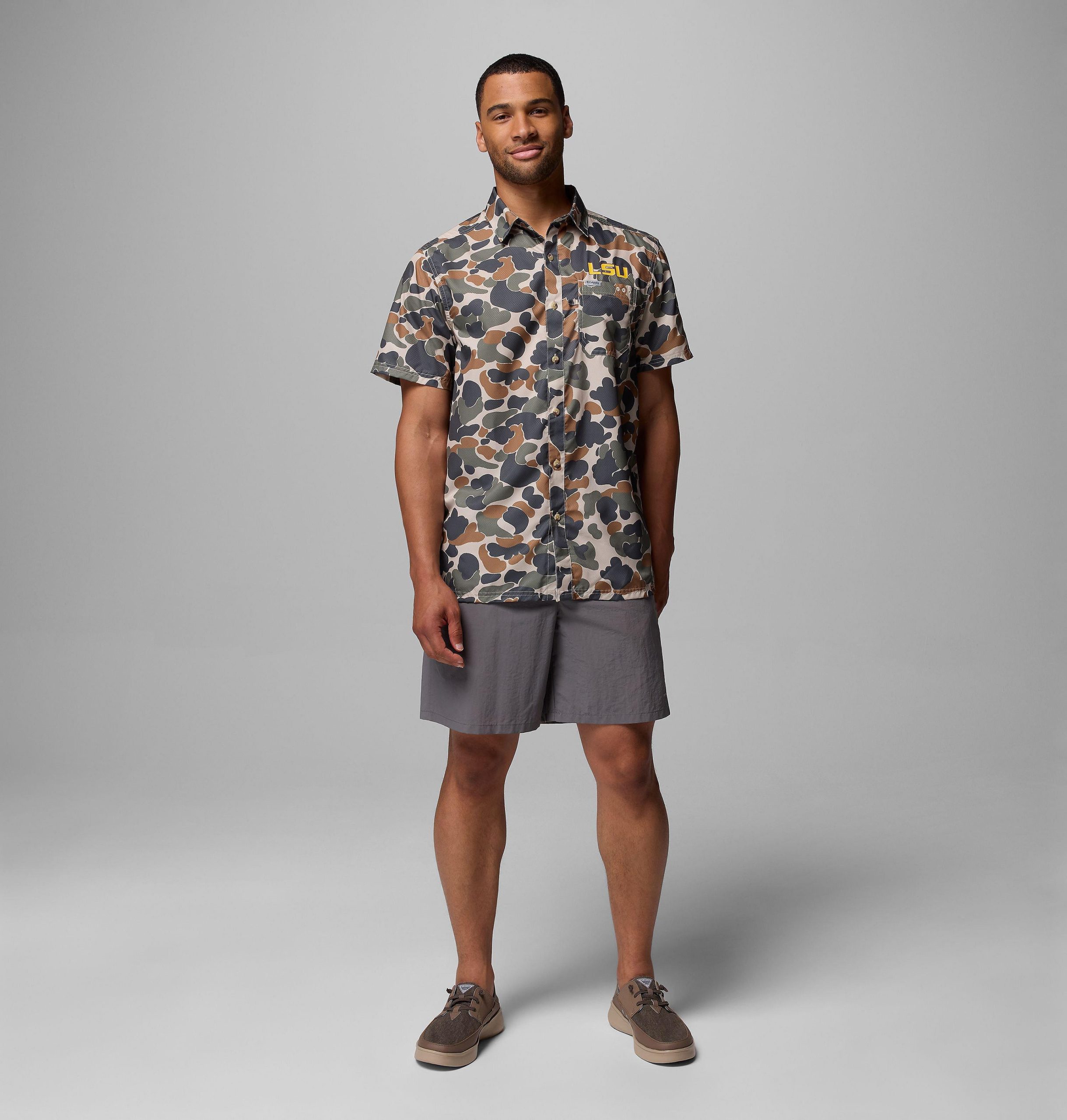 herren-college-shirt von pfg super slack tide - lsu