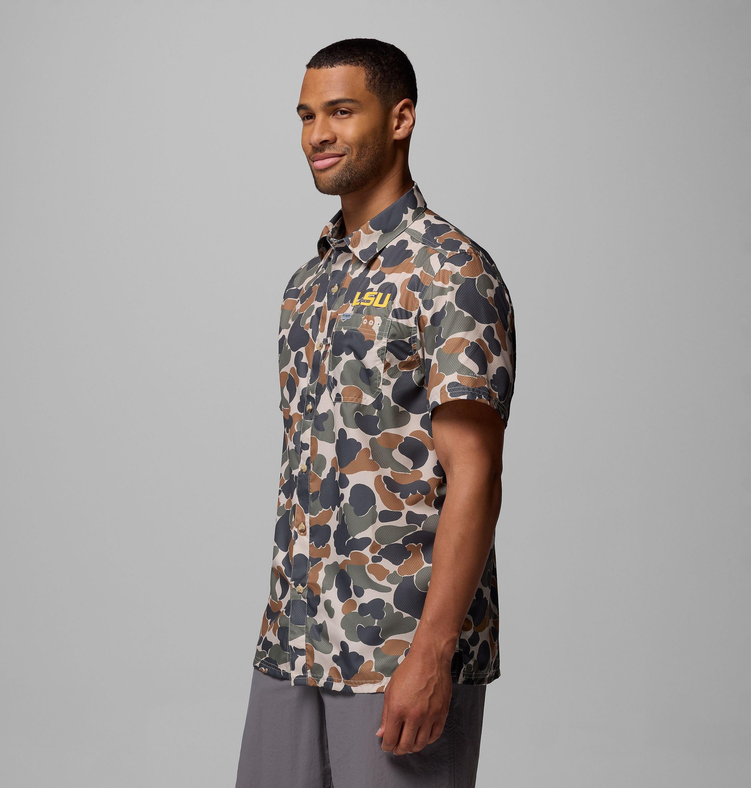 herren-college-shirt von pfg super slack tide - lsu