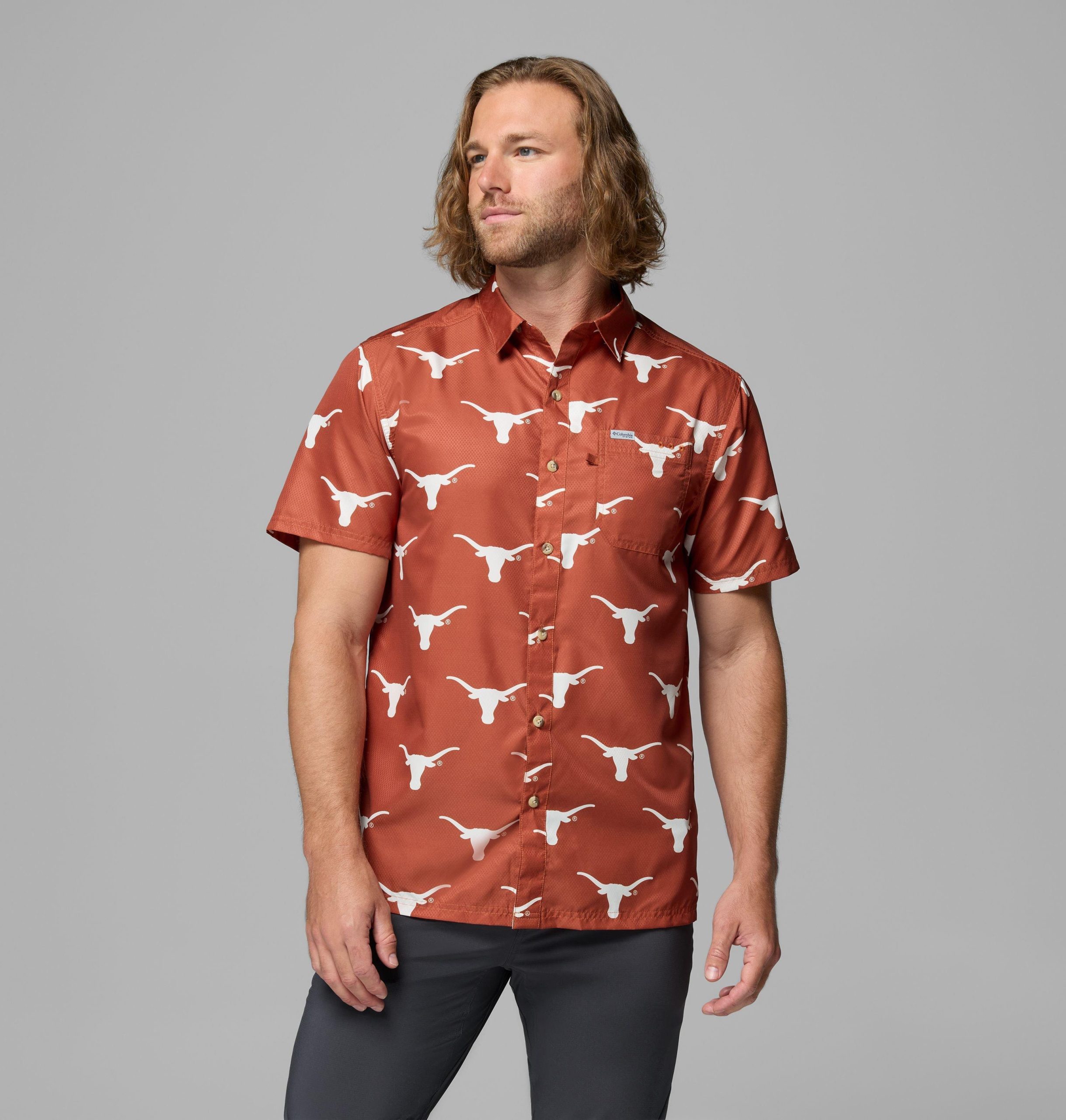 pfg super slack tide herren-college-shirt - texas