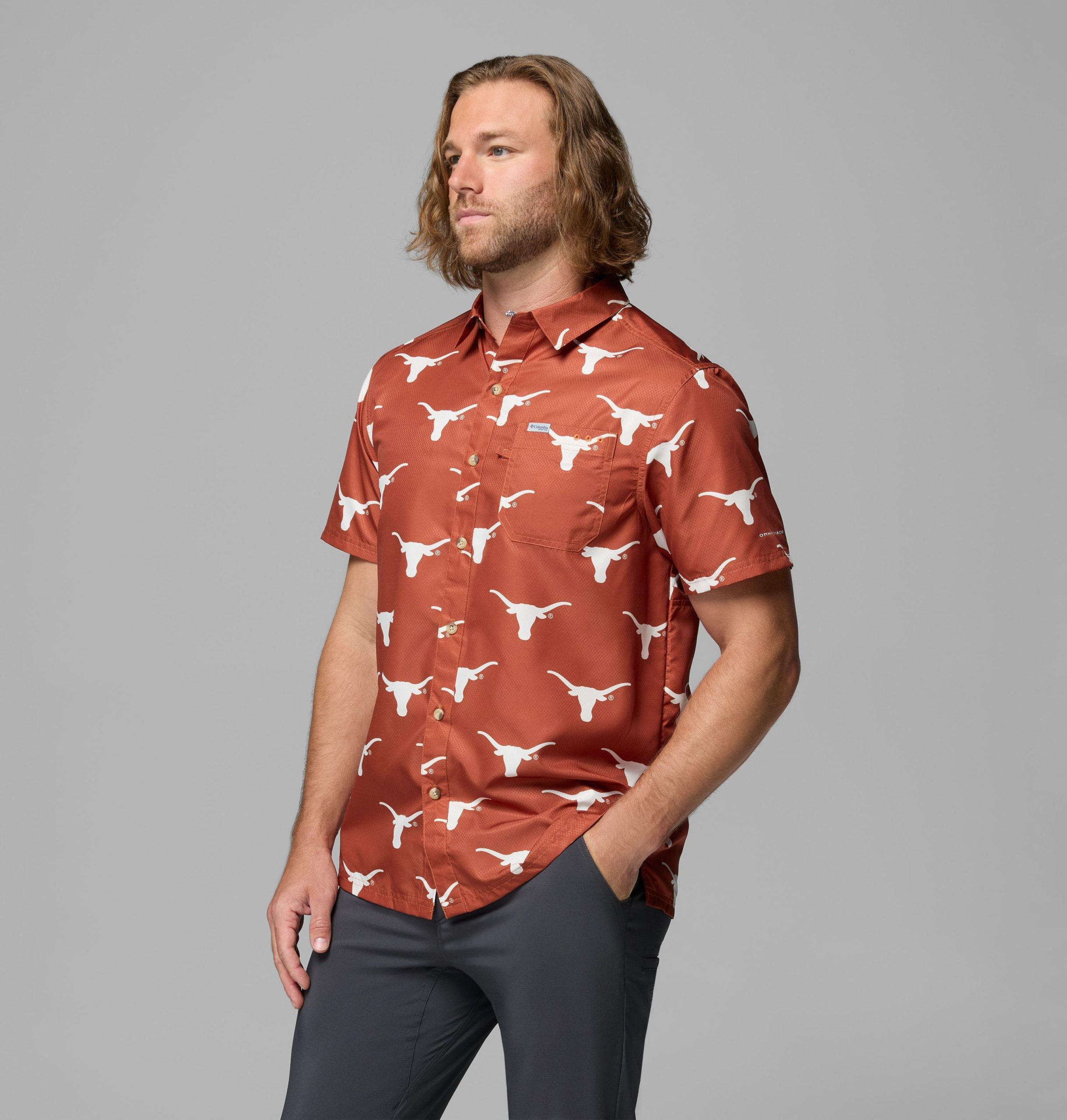 pfg super slack tide herren-college-shirt - texas