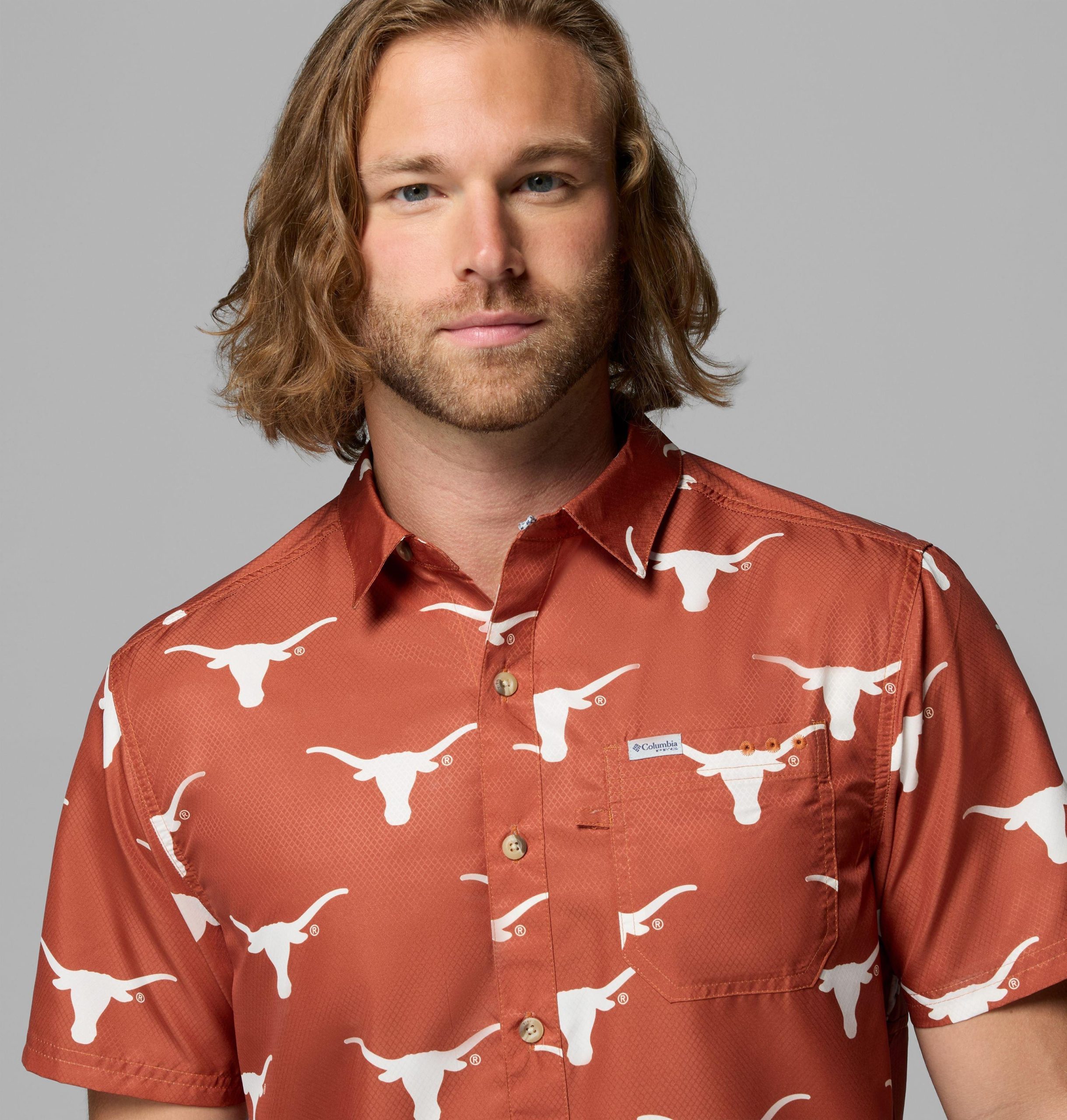 pfg super slack tide herren-college-shirt - texas