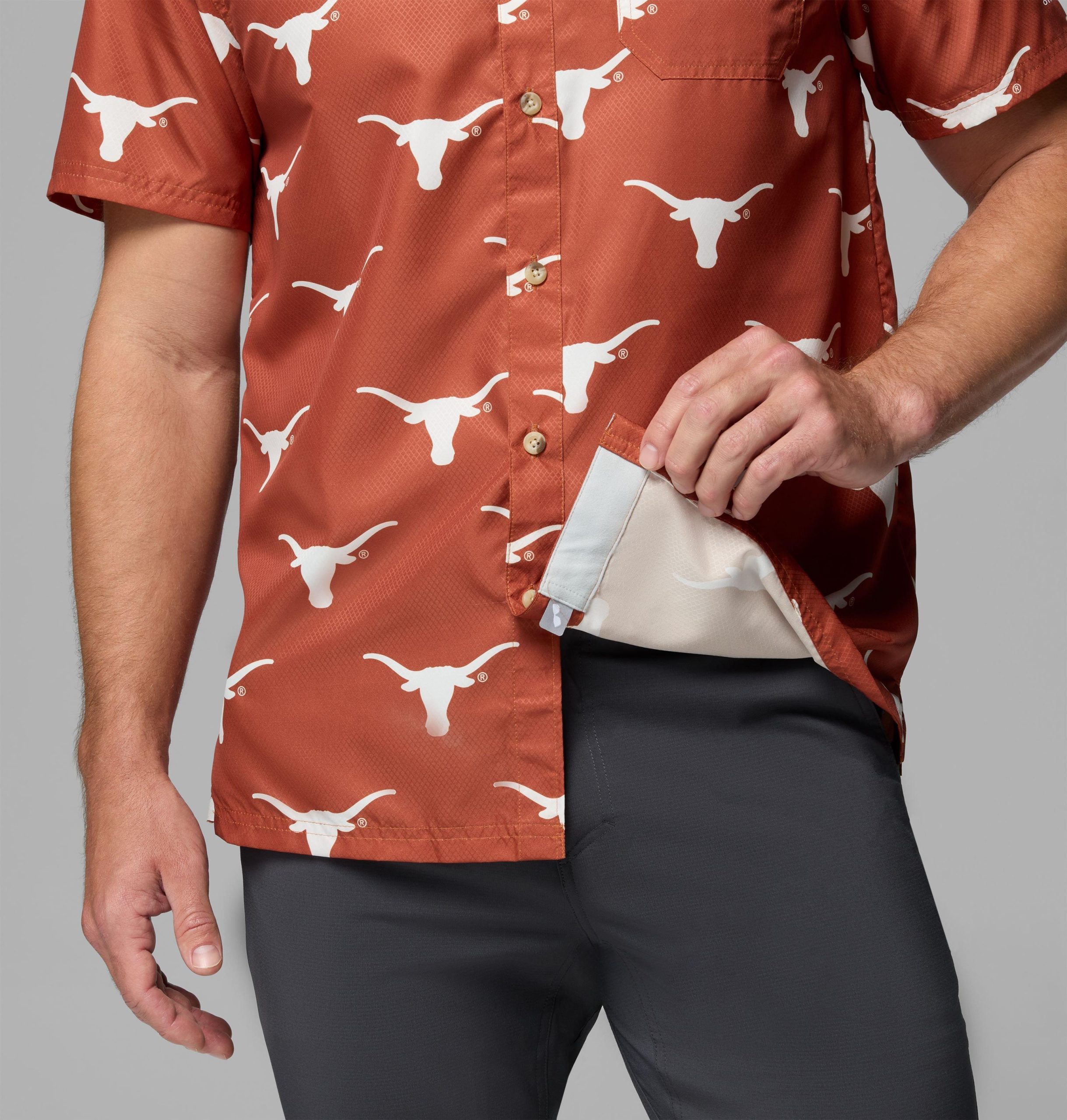 pfg super slack tide herren-college-shirt - texas