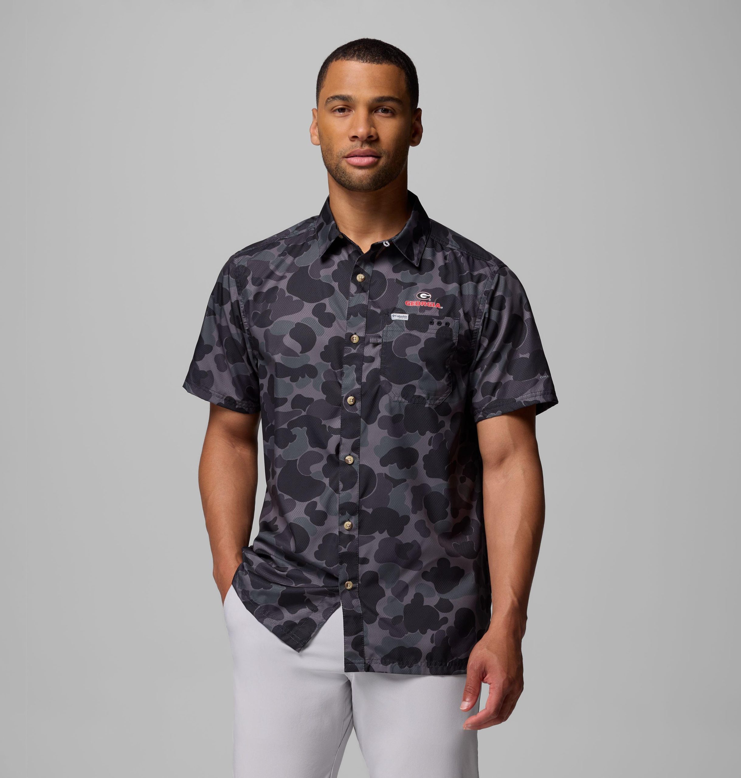 pfg super slack tide herren-college-shirt - georgia
