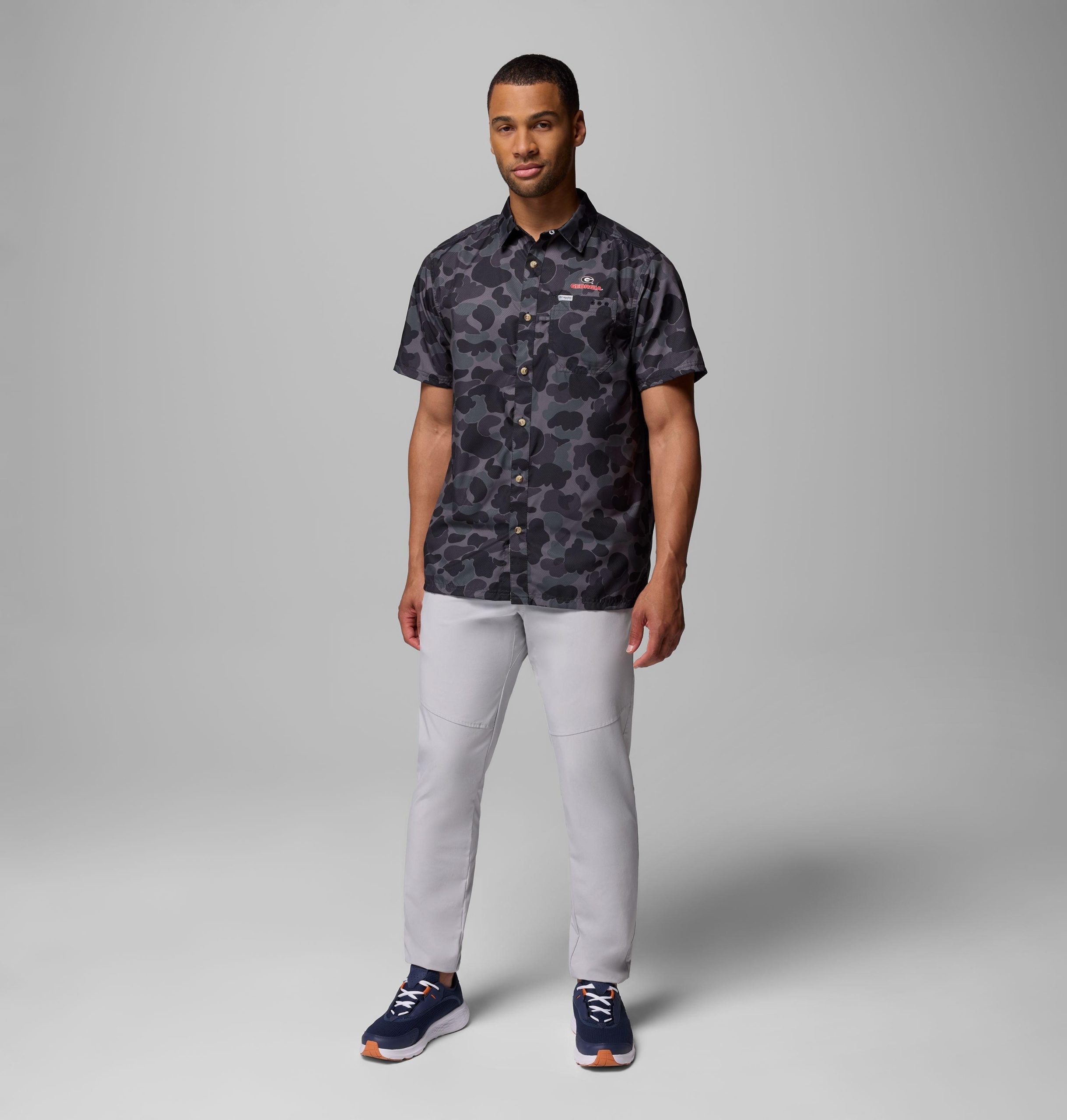 pfg super slack tide herren-college-shirt - georgia