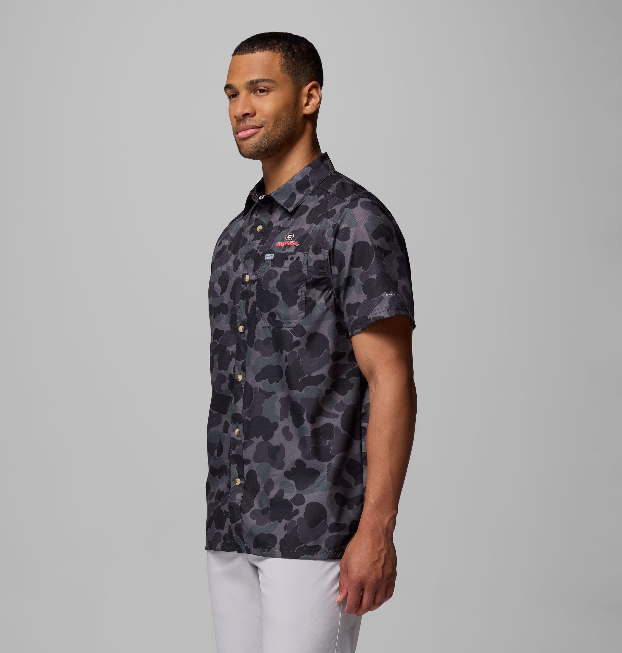 pfg super slack tide herren-college-shirt - georgia
