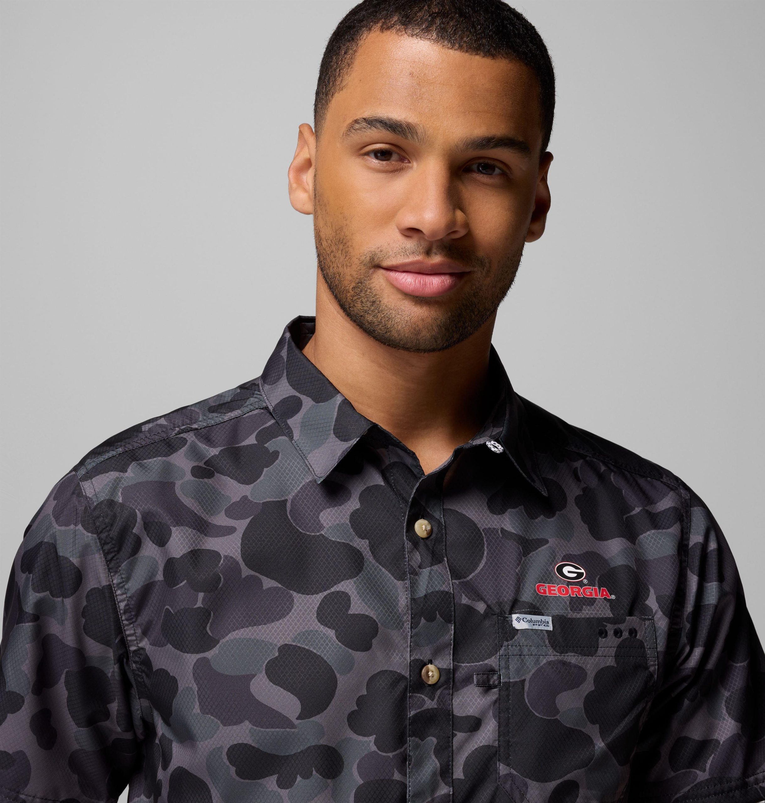 pfg super slack tide herren-college-shirt - georgia