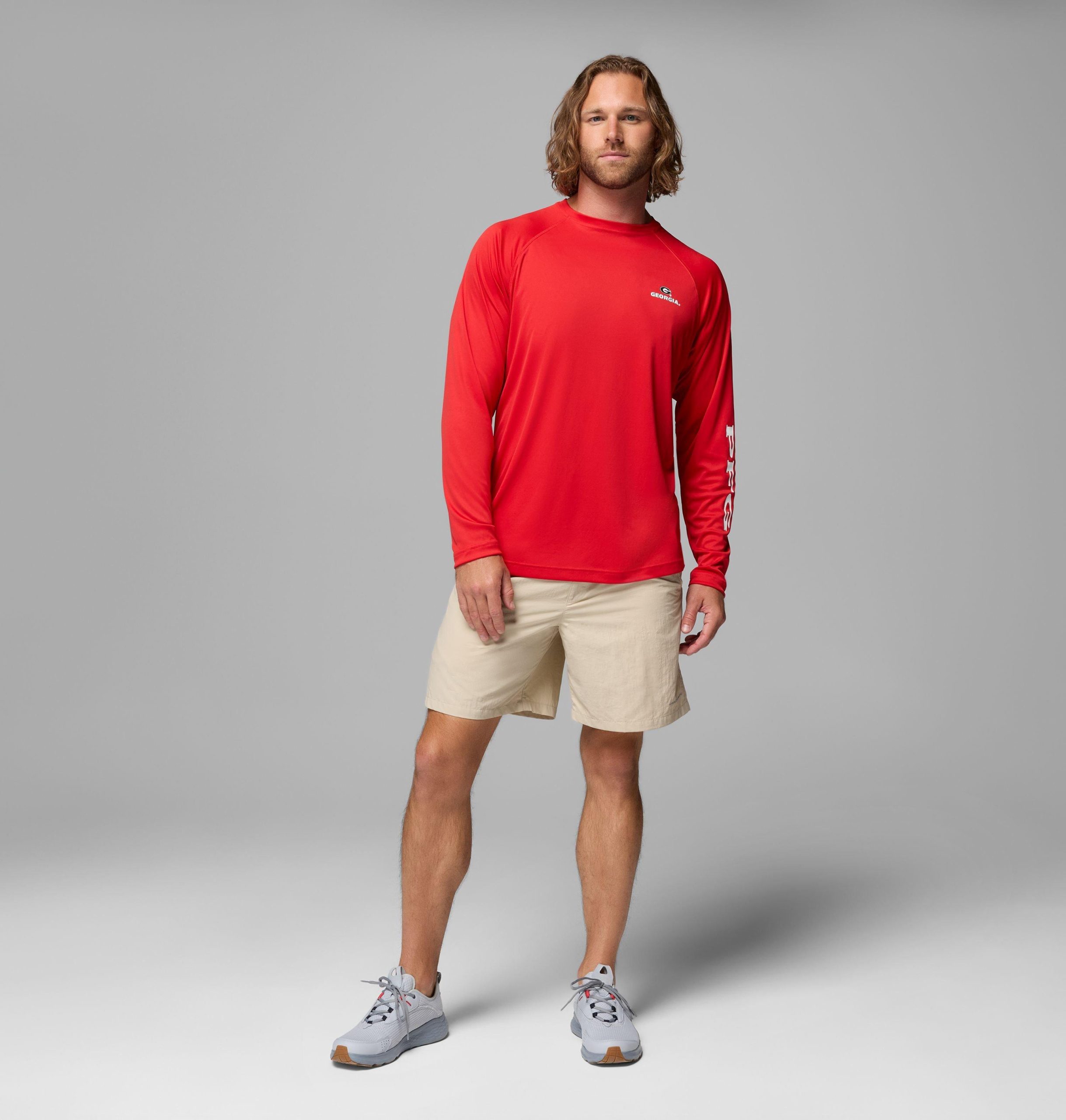 herren-langarmshirt pfg terminal tackle college - georgia