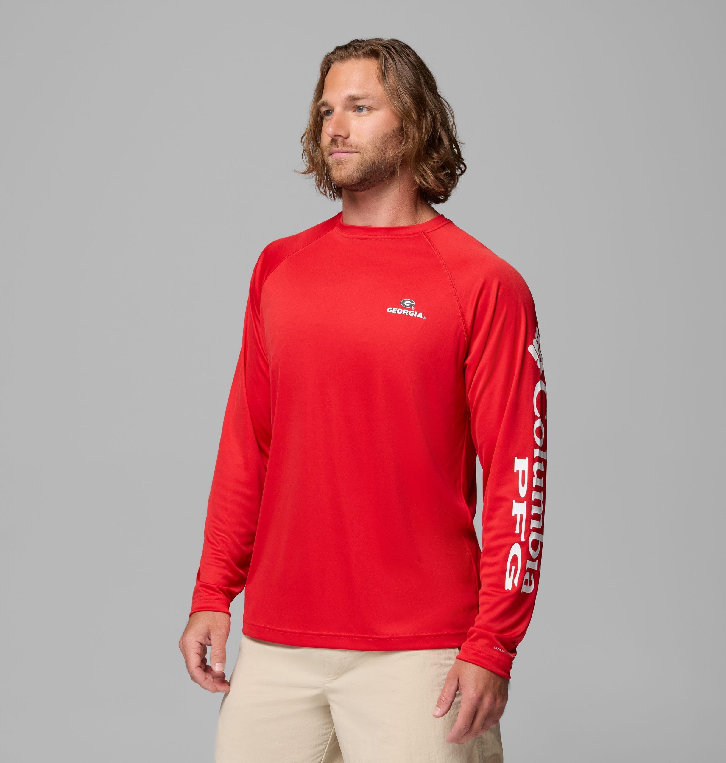 herren-langarmshirt pfg terminal tackle college - georgia