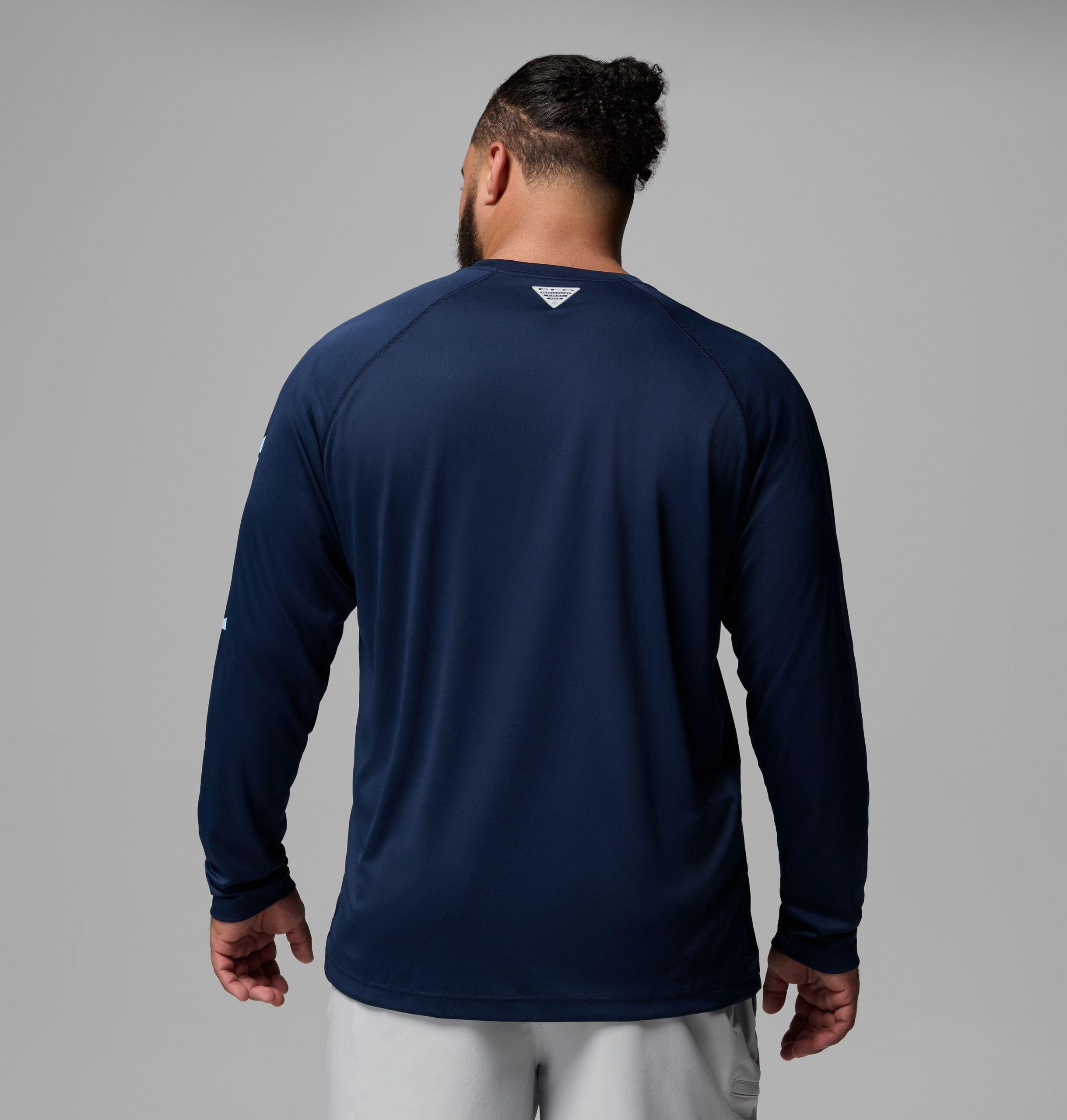 herren college pfg terminal tackle langarmshirt - größe l - north carolina