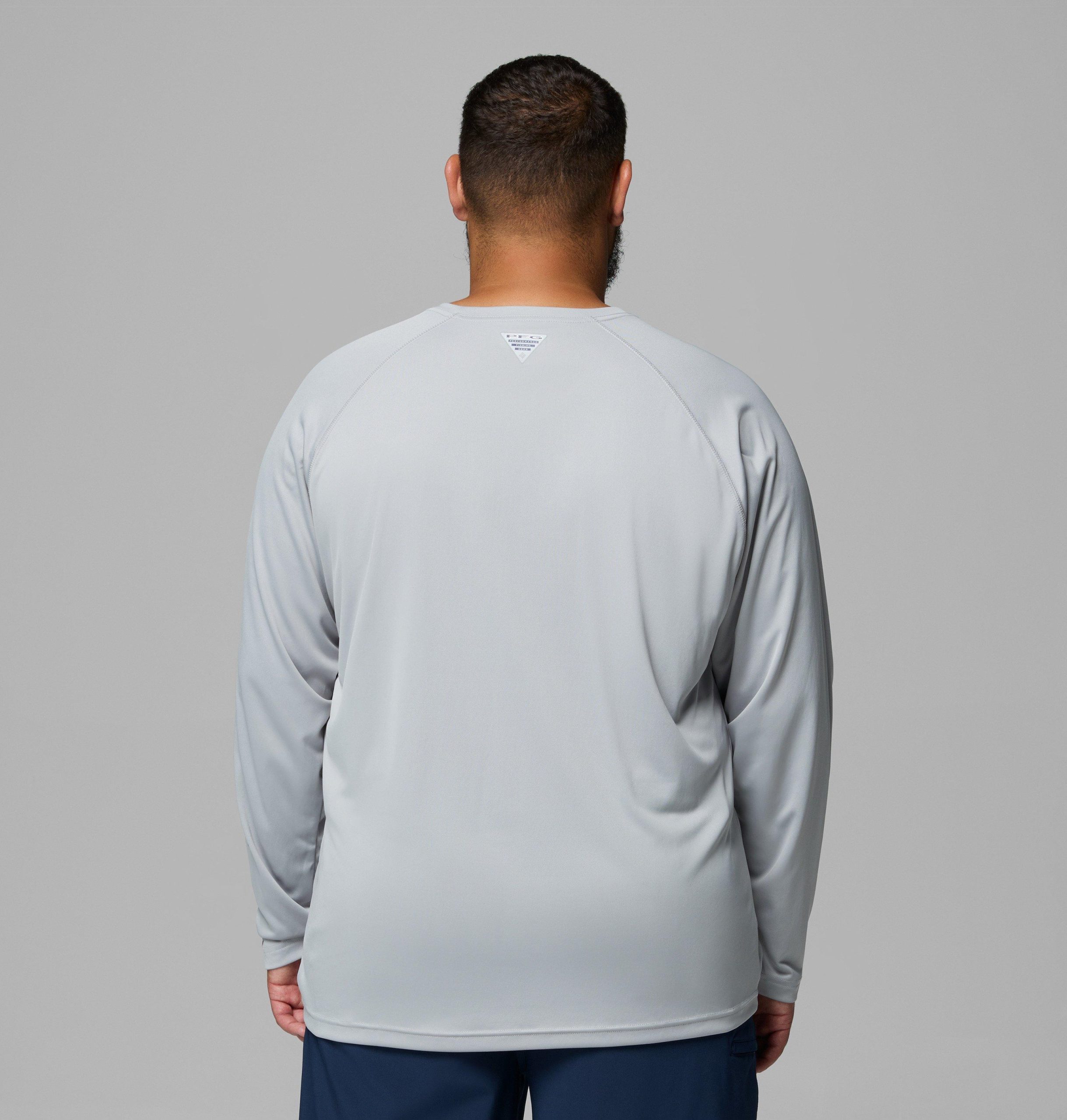 herren college pfg terminal tackle langarmshirt - größe l - texas am