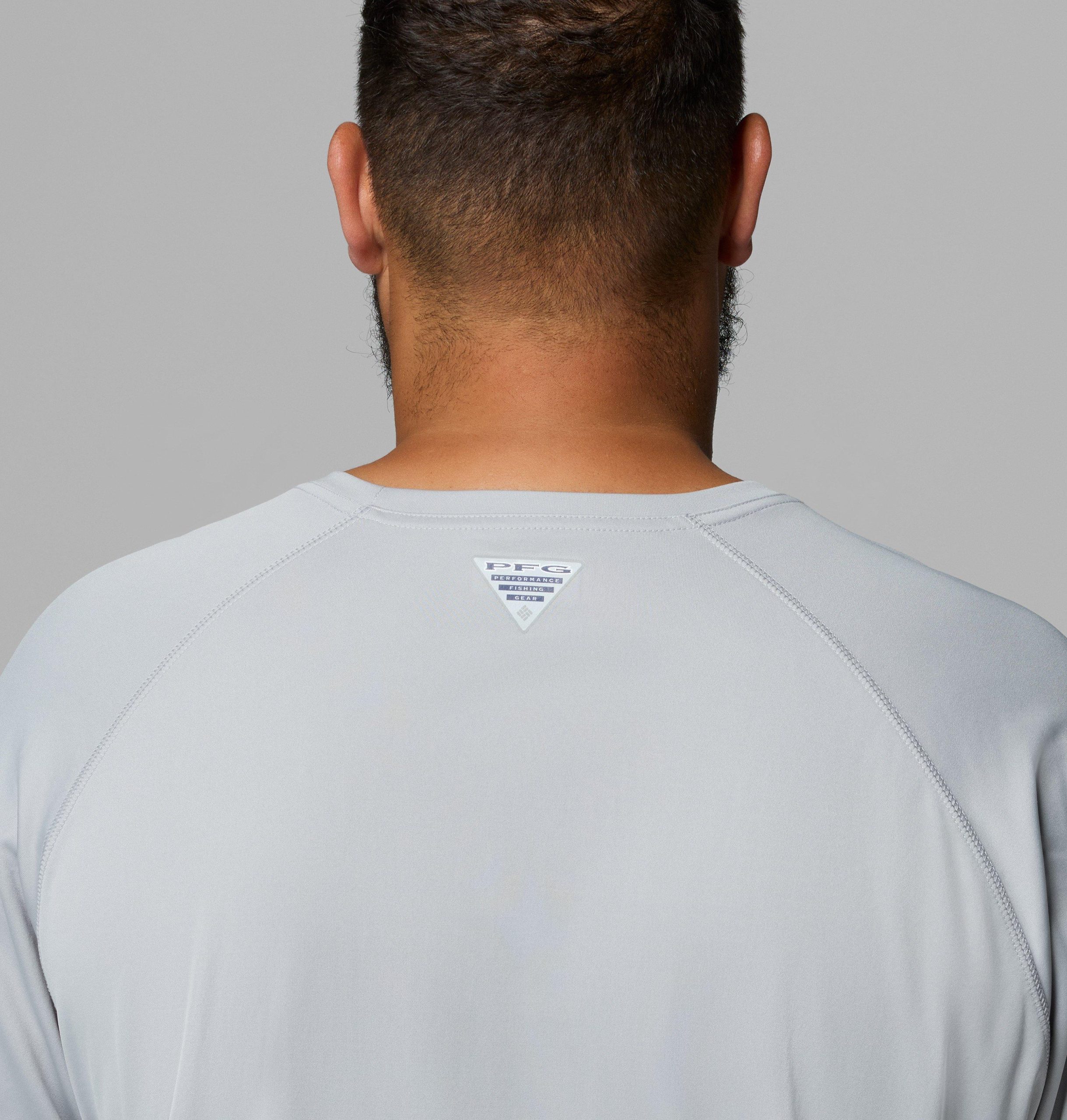 herren college pfg terminal tackle langarmshirt - größe l - texas am