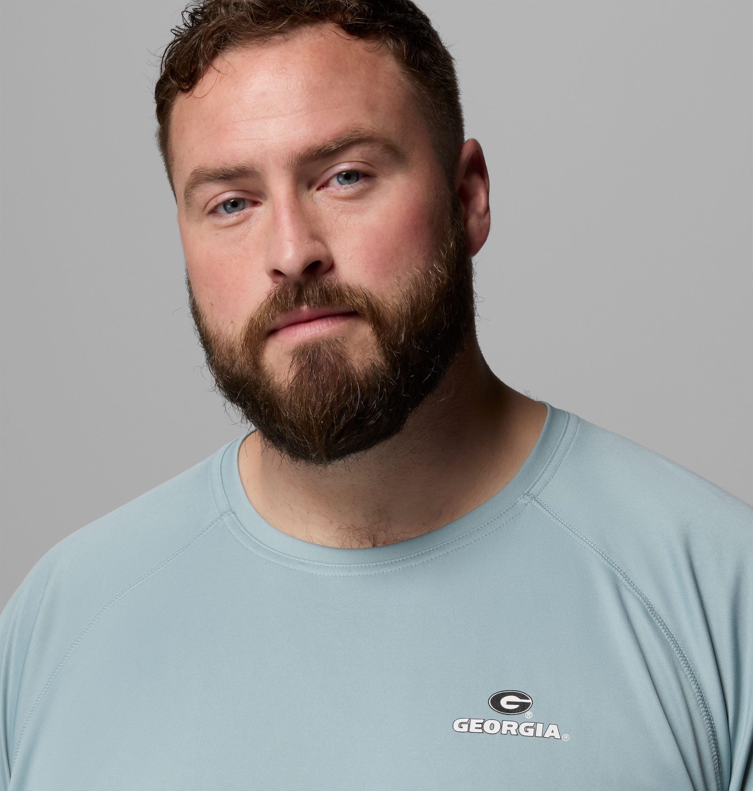 herren college pfg terminal tackle langarmshirt - größe b - georgia