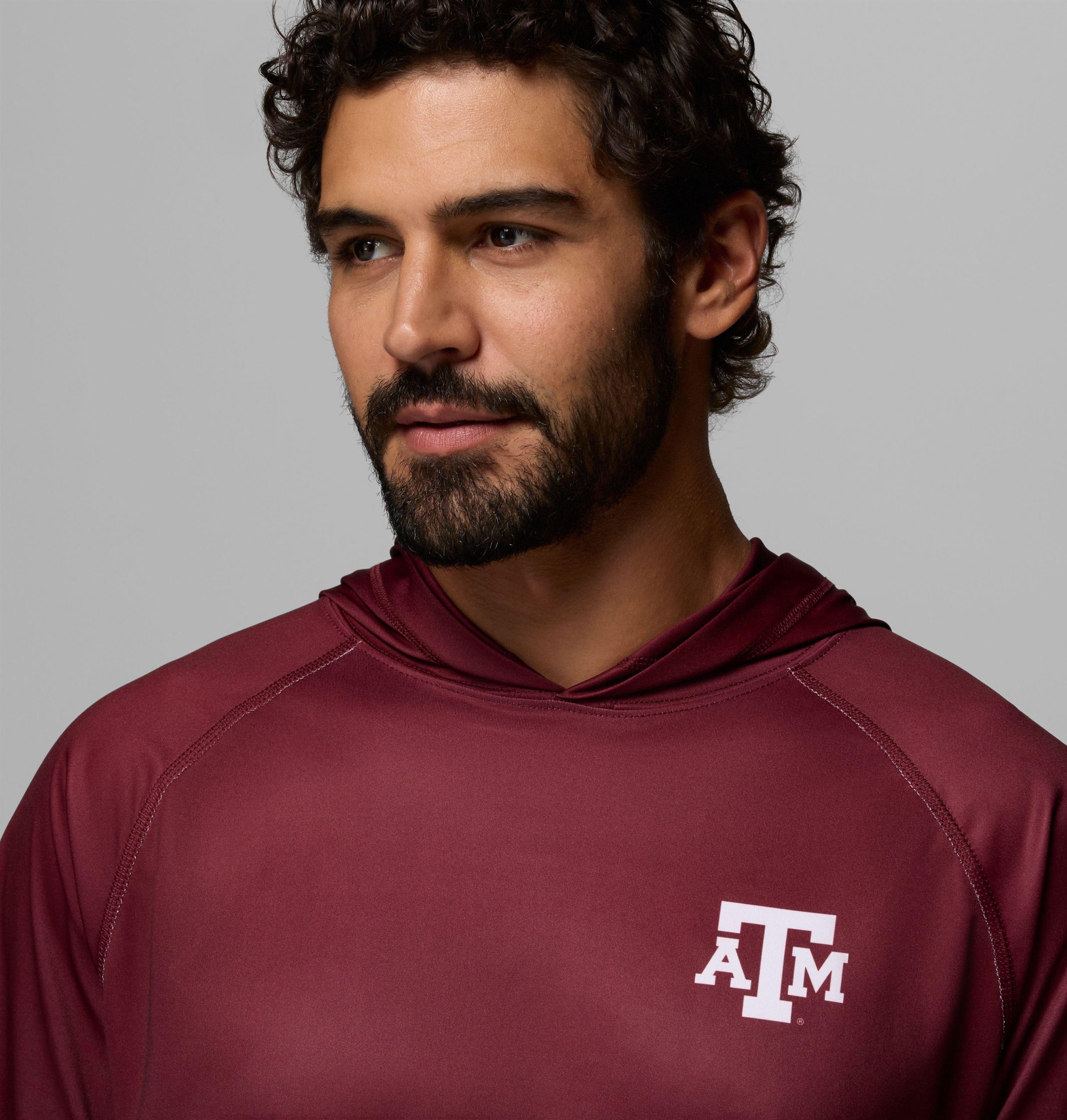 pfg super terminal tackle hoodie für herren college - texas am