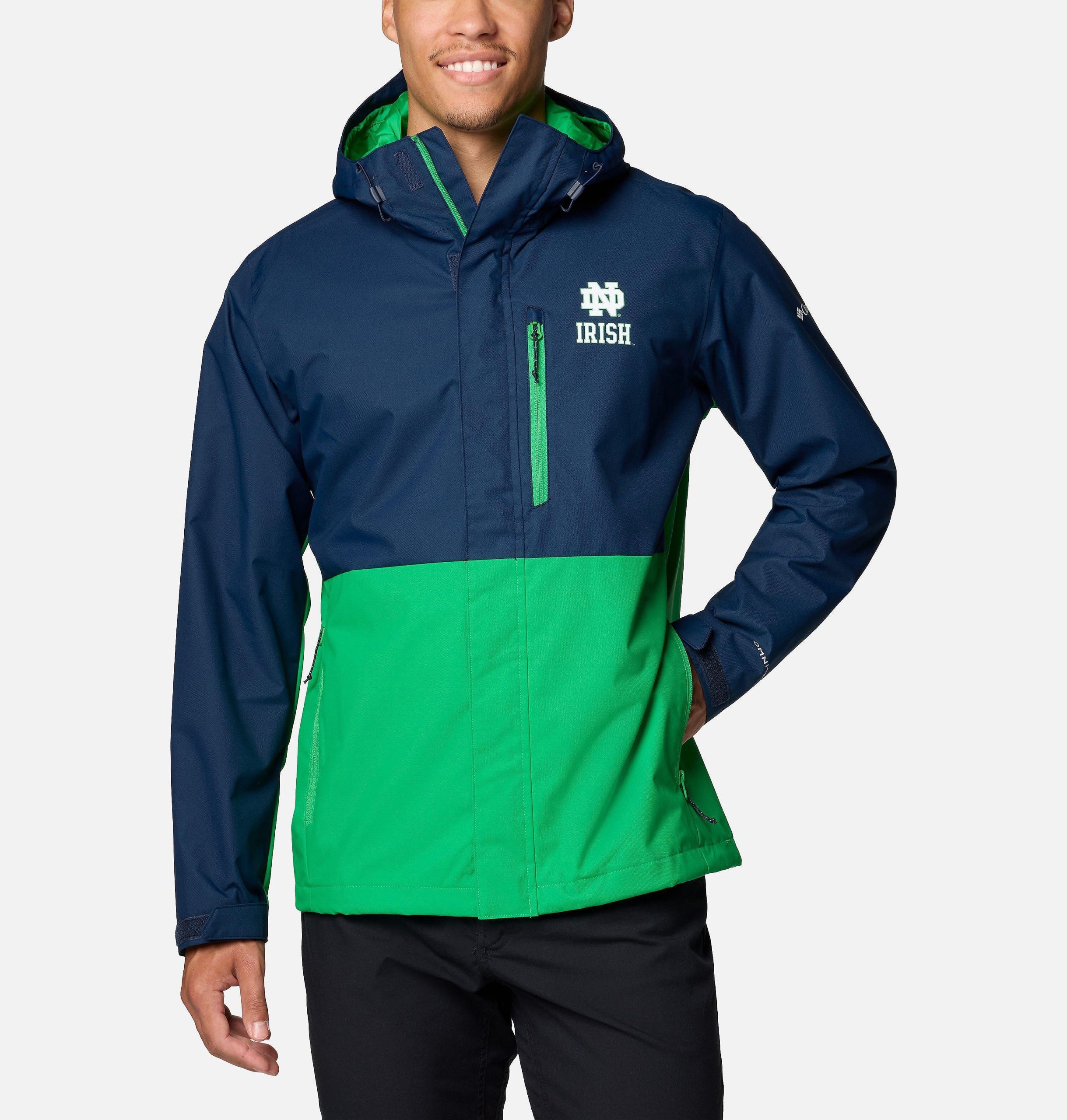 college-jacke für herren - notre dame