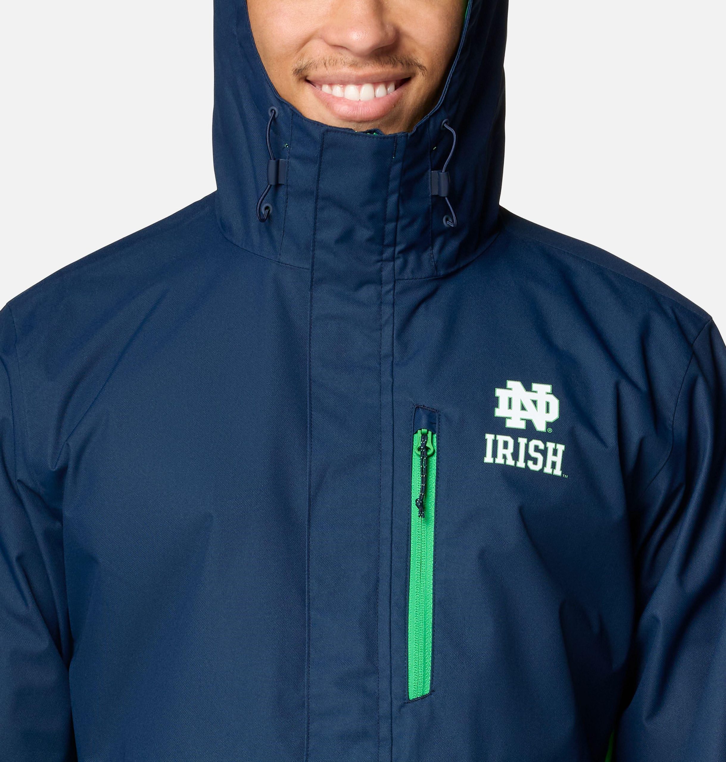 college-jacke für herren - notre dame
