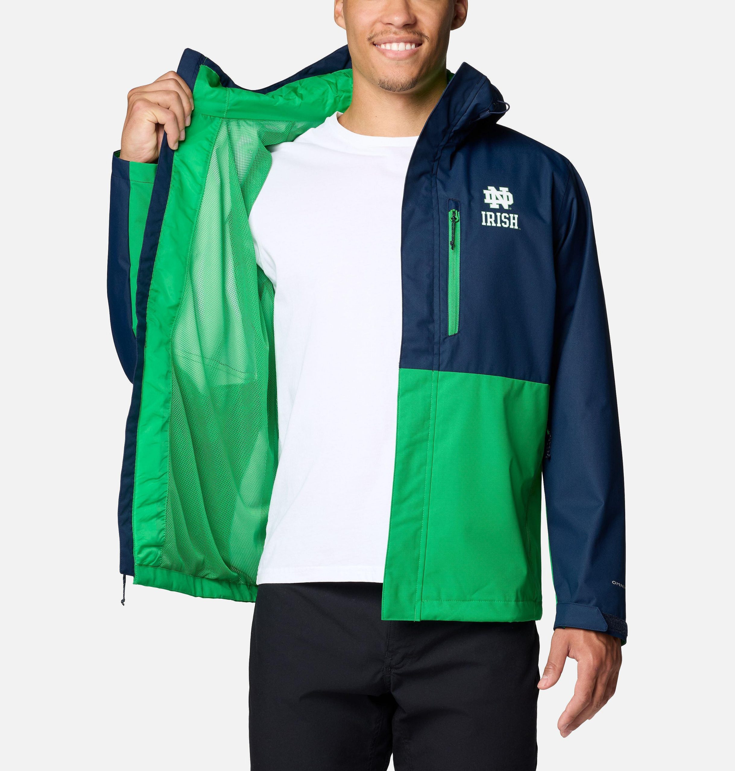college-jacke für herren - notre dame