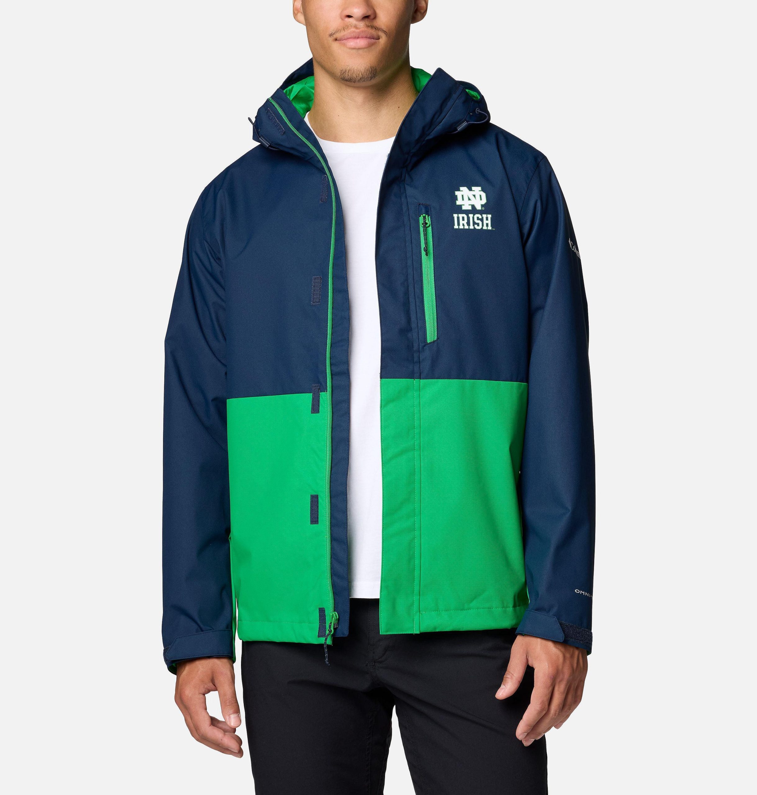 college-jacke für herren - notre dame