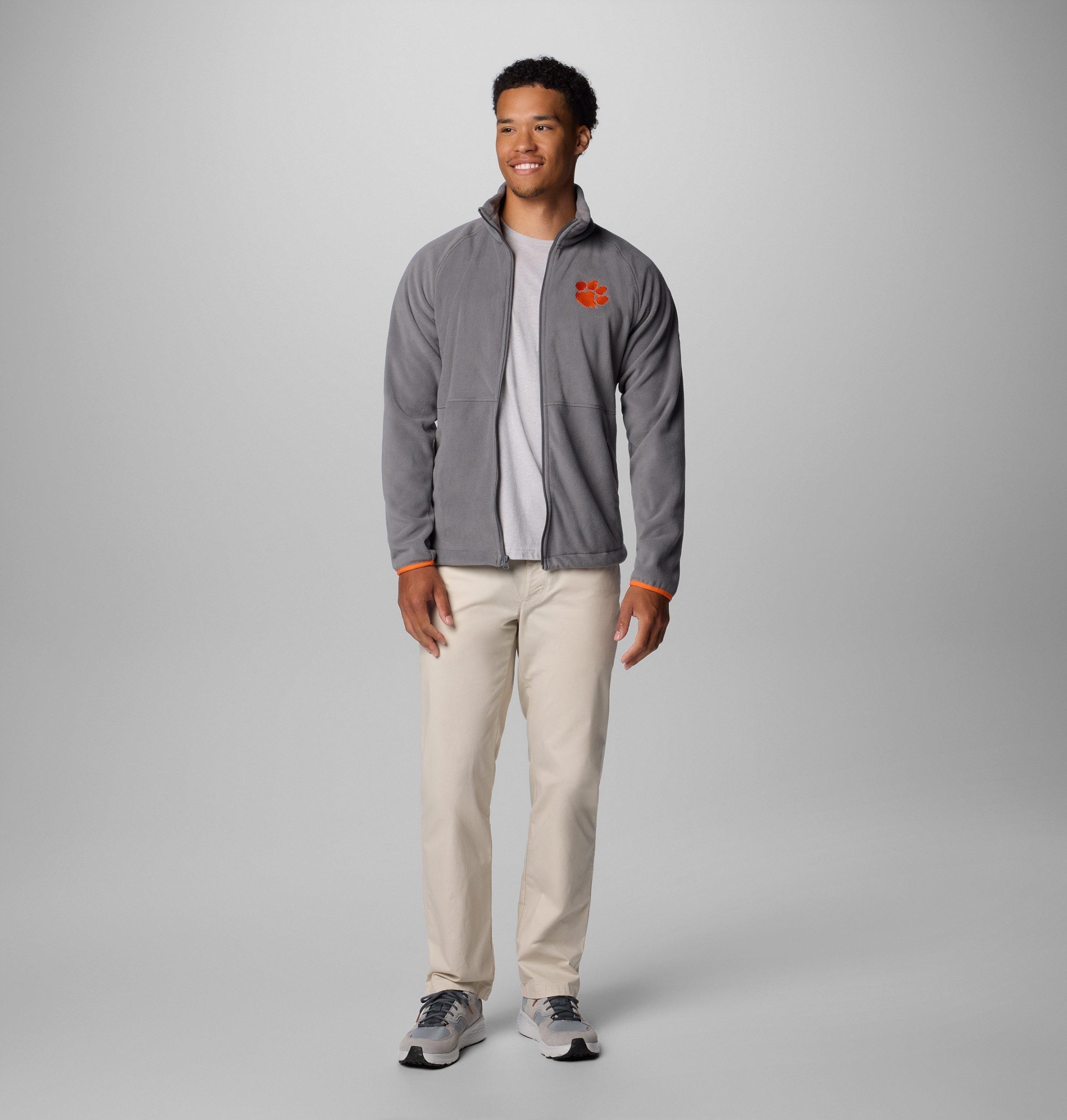 herren collegiate flanker iv fleecejacke - clemson