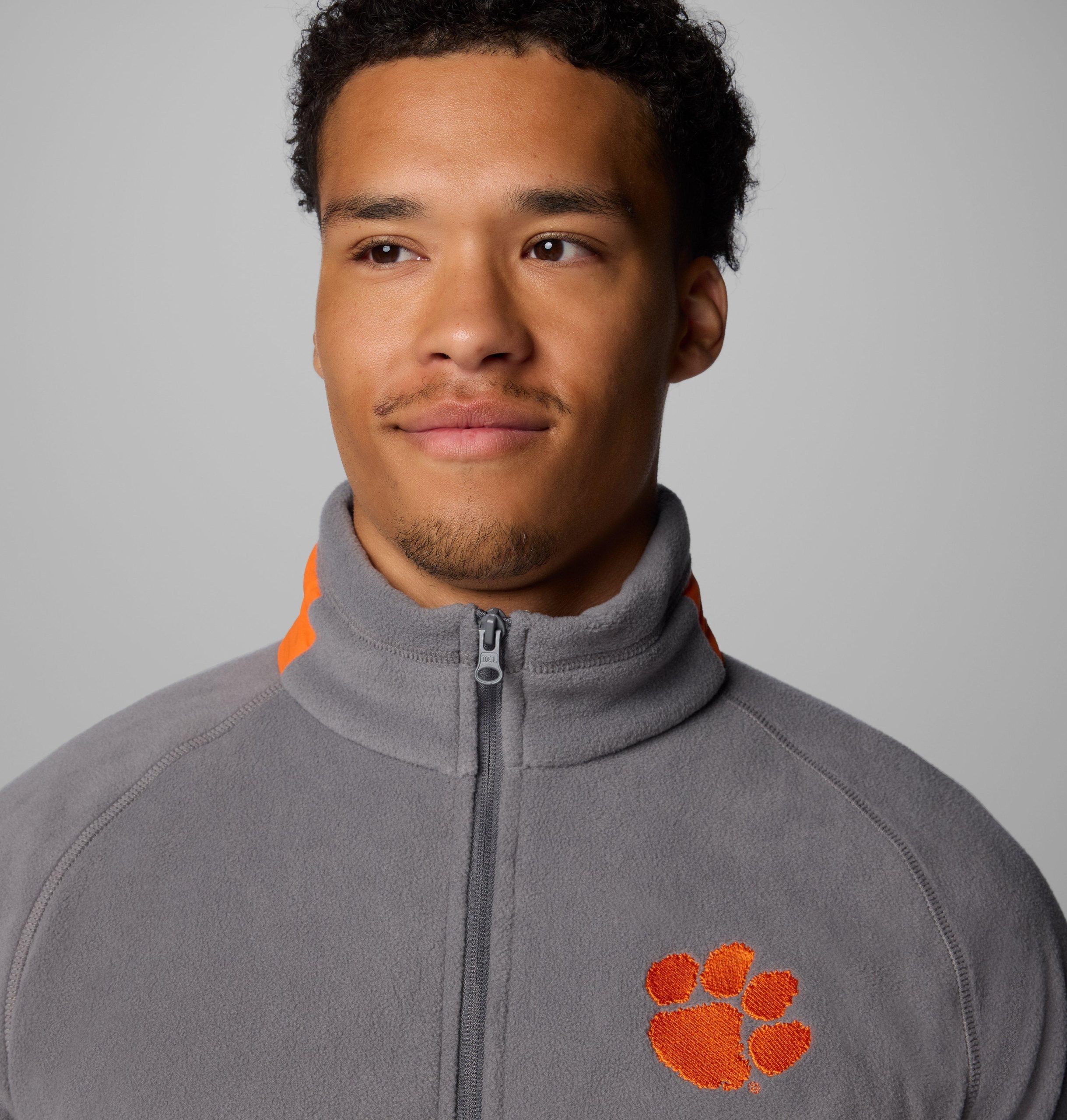 herren collegiate flanker iv fleecejacke - clemson