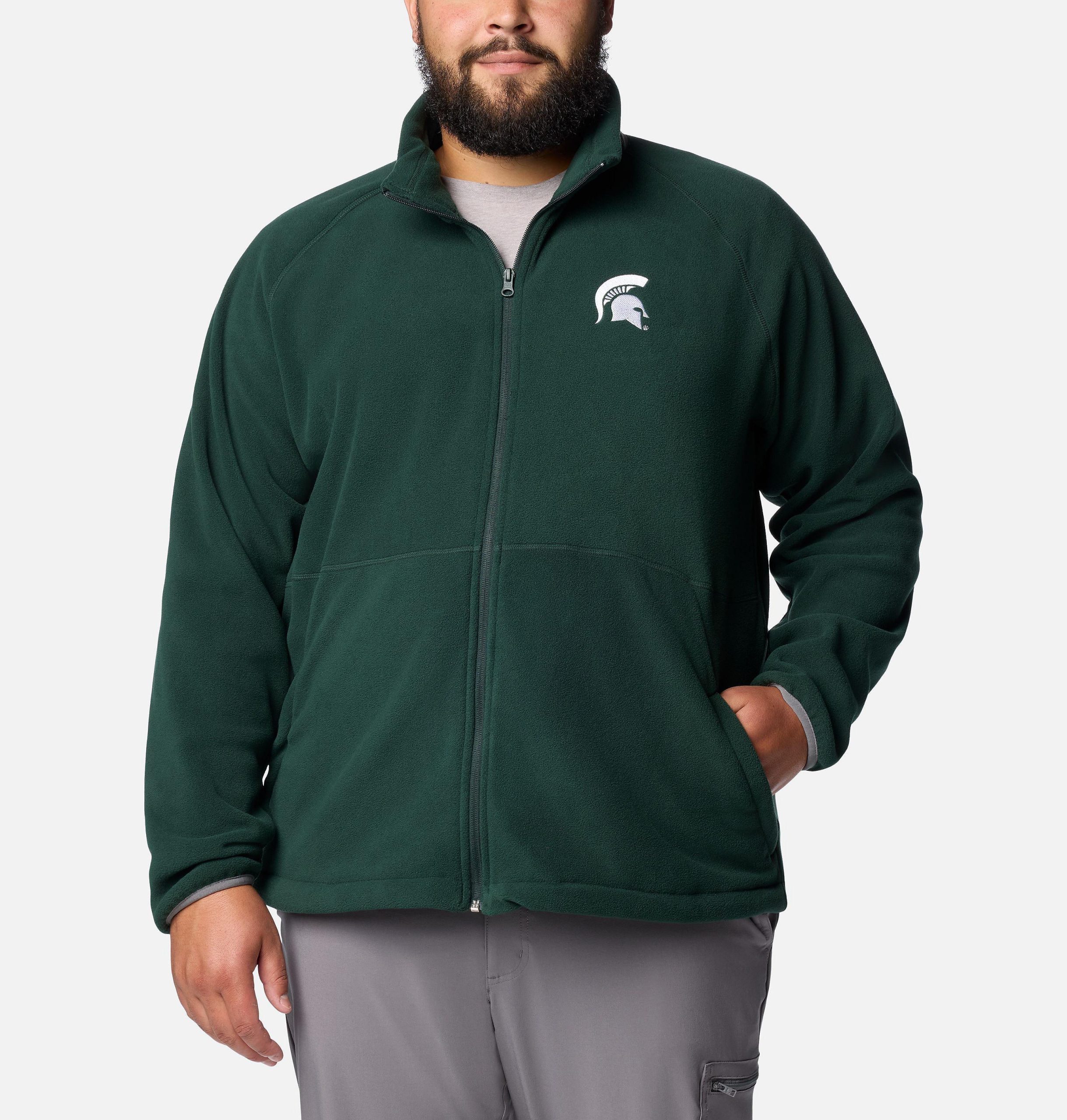 herren collegiate flanker iv fleecejacke – größe l – michigan state