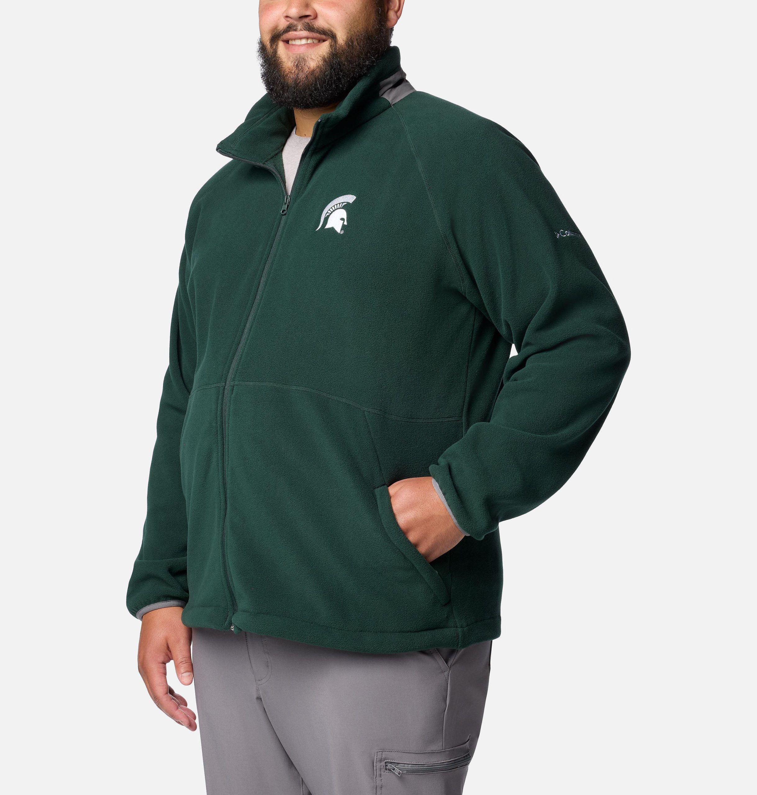 herren collegiate flanker iv fleecejacke – größe l – michigan state