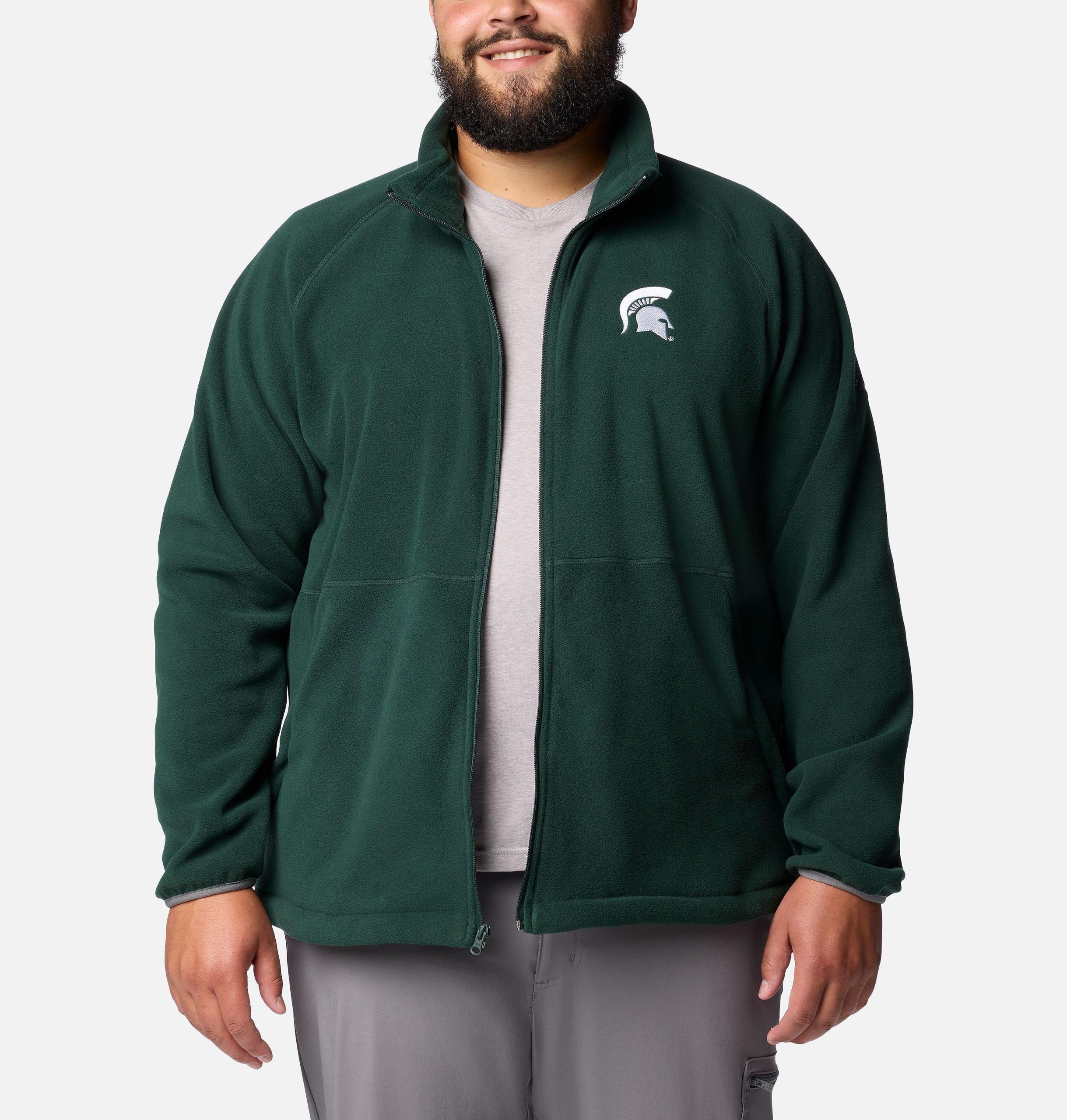 herren collegiate flanker iv fleecejacke – größe l – michigan state