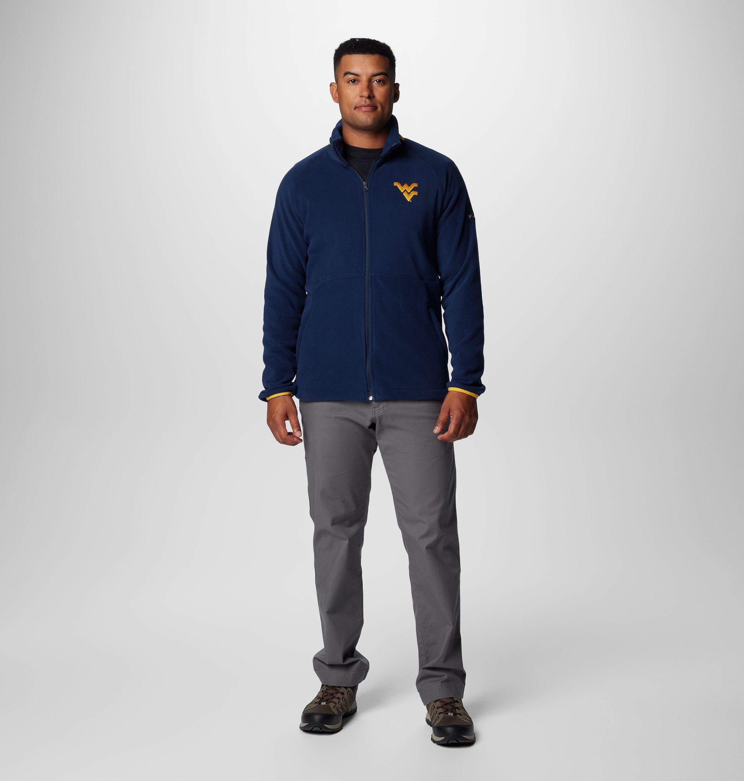 herren collegiate flanker iv fleecejacke - west virginia - lang