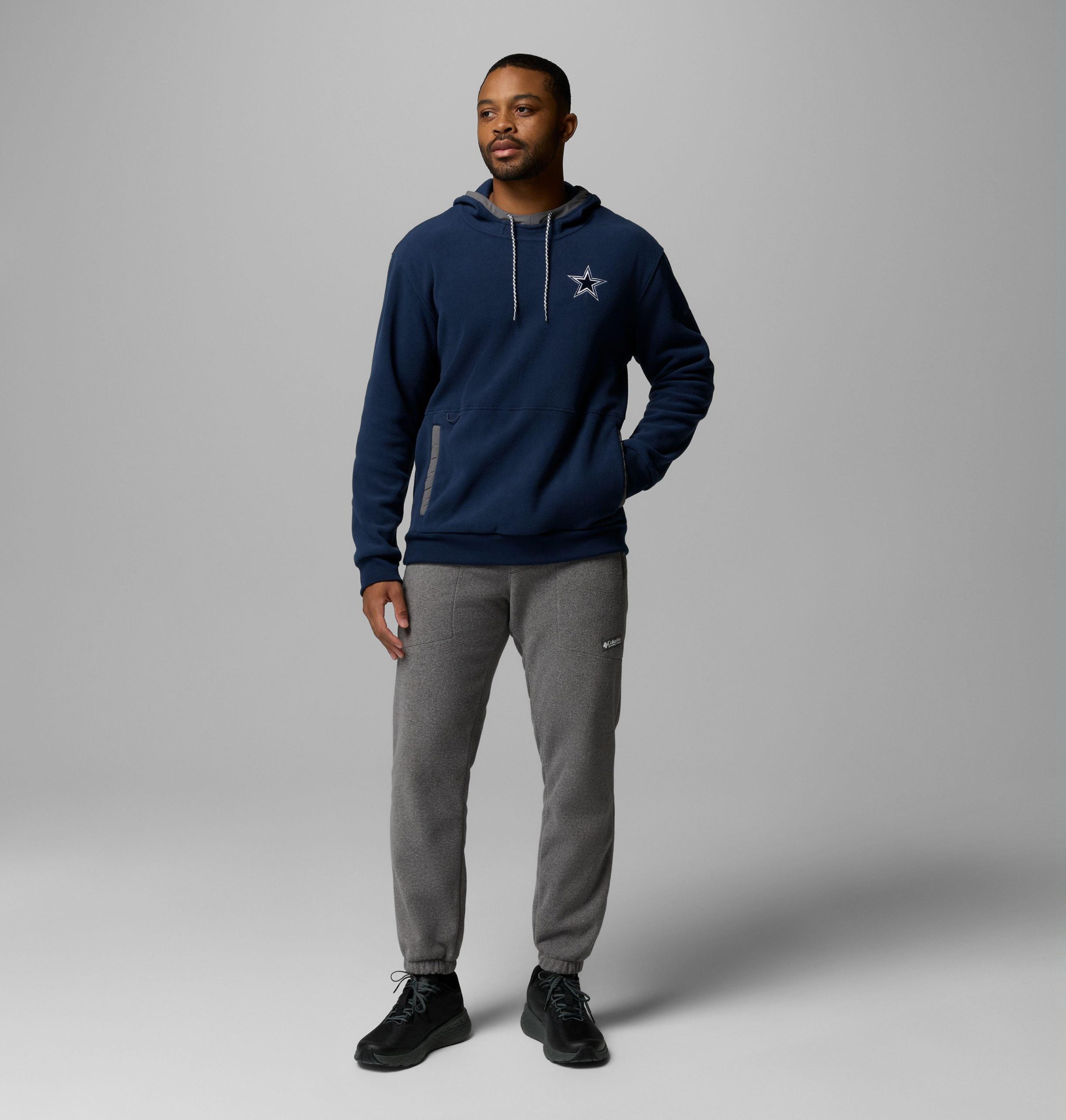 flanker fleece-hoodie für herren – dallas cowboys