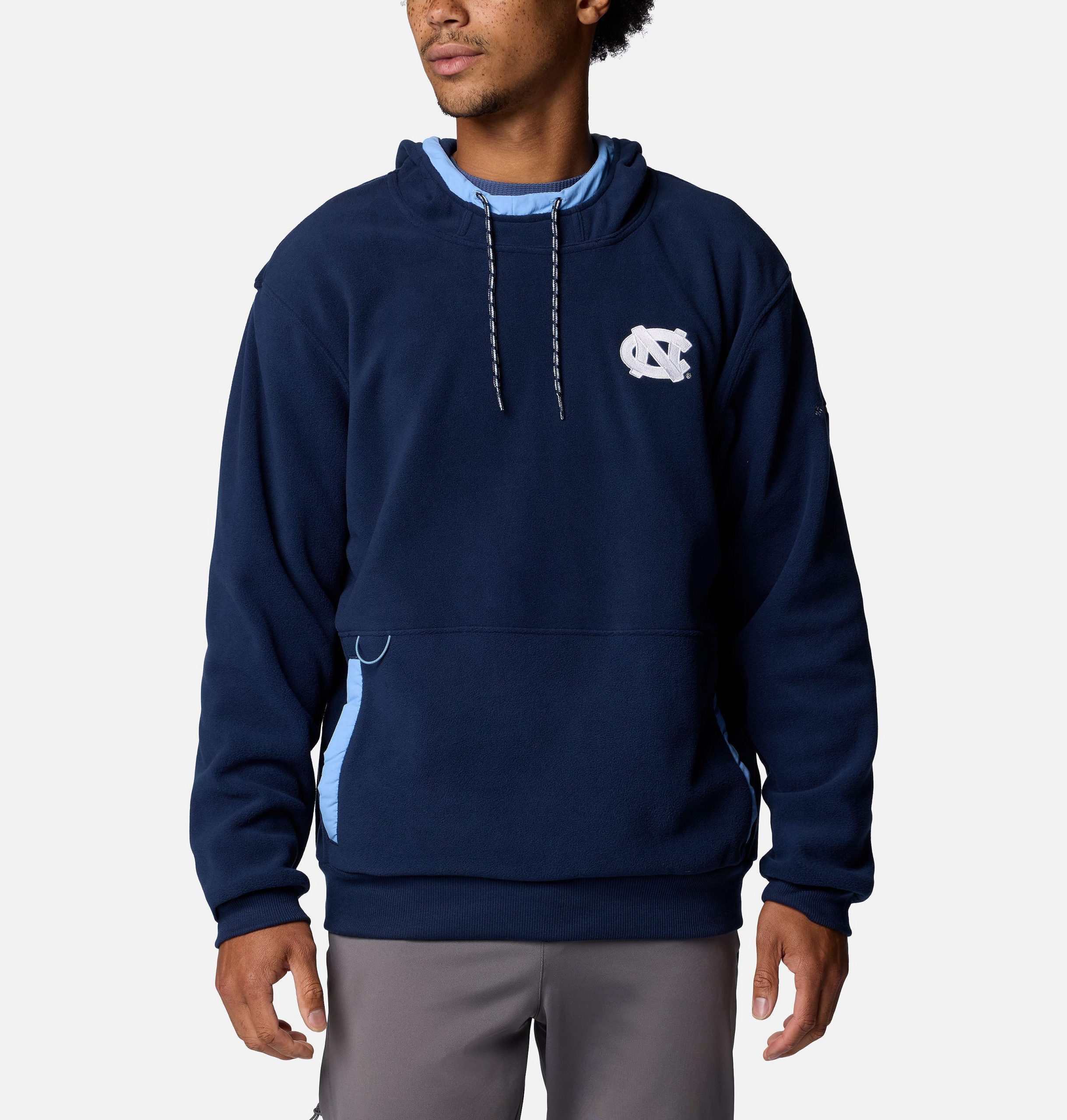 herren-college-fleece-hoodie flanker - north carolina