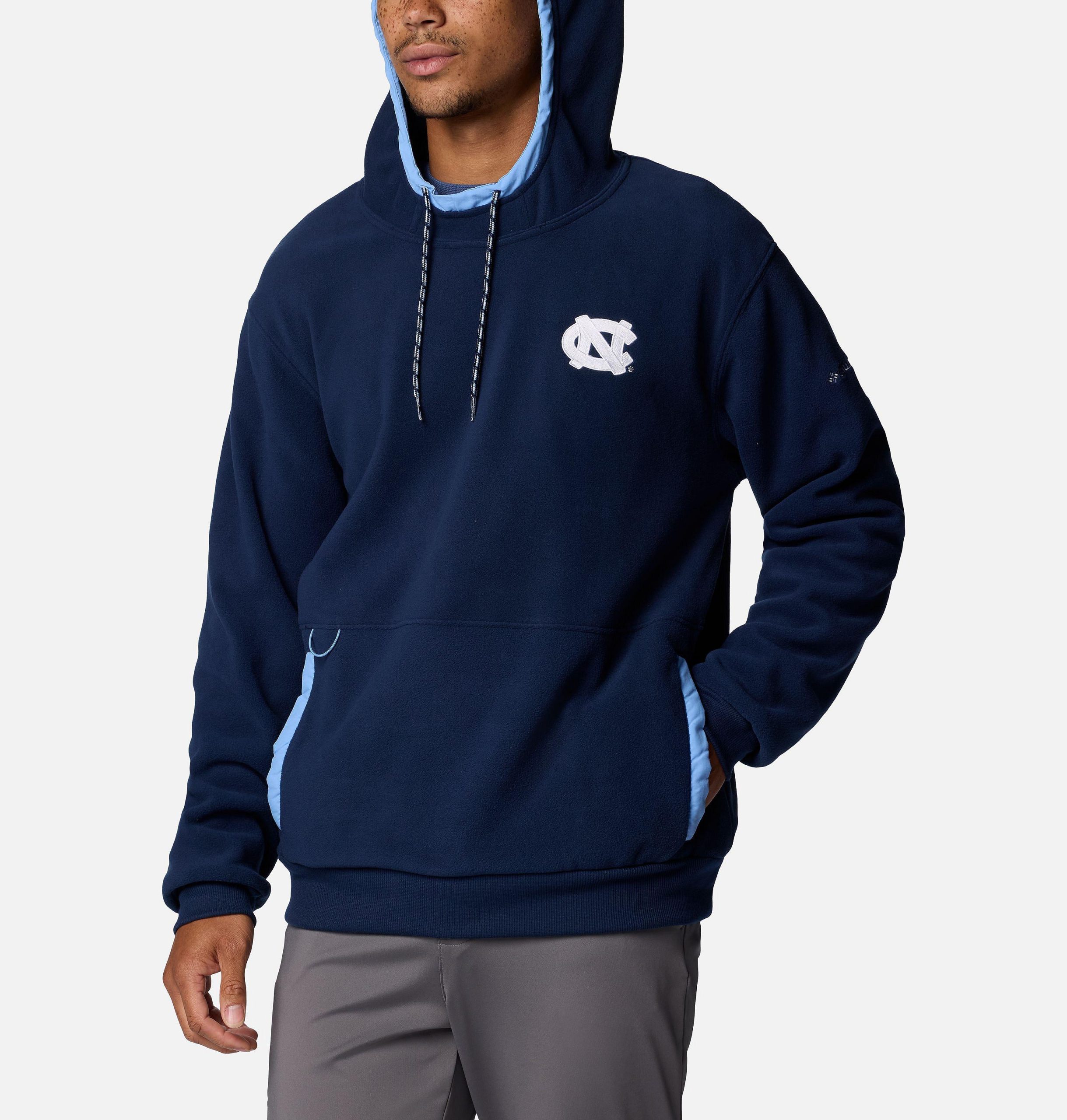herren-college-fleece-hoodie flanker - north carolina