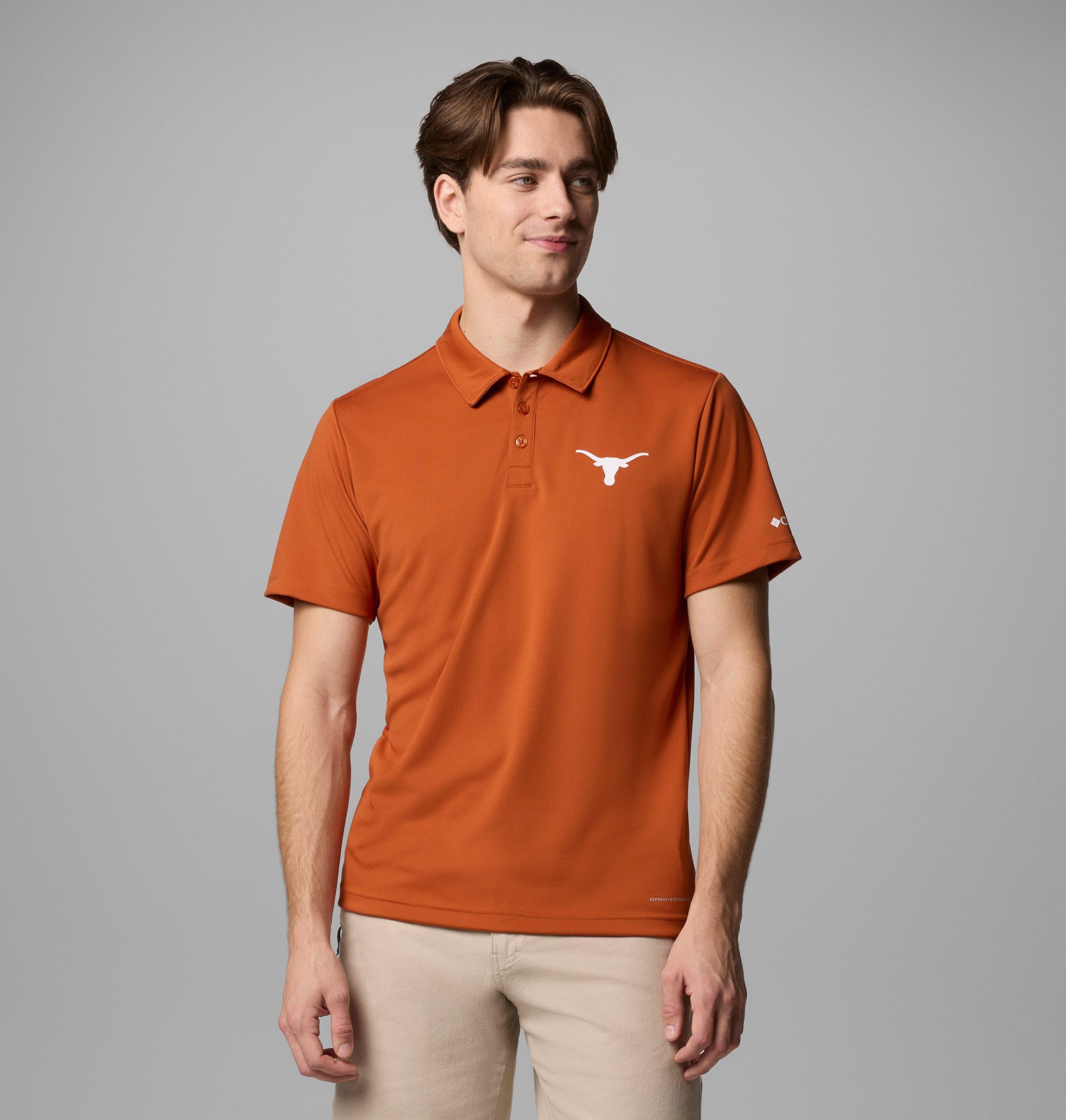fair-catch-polo für herren im college-bereich – texas