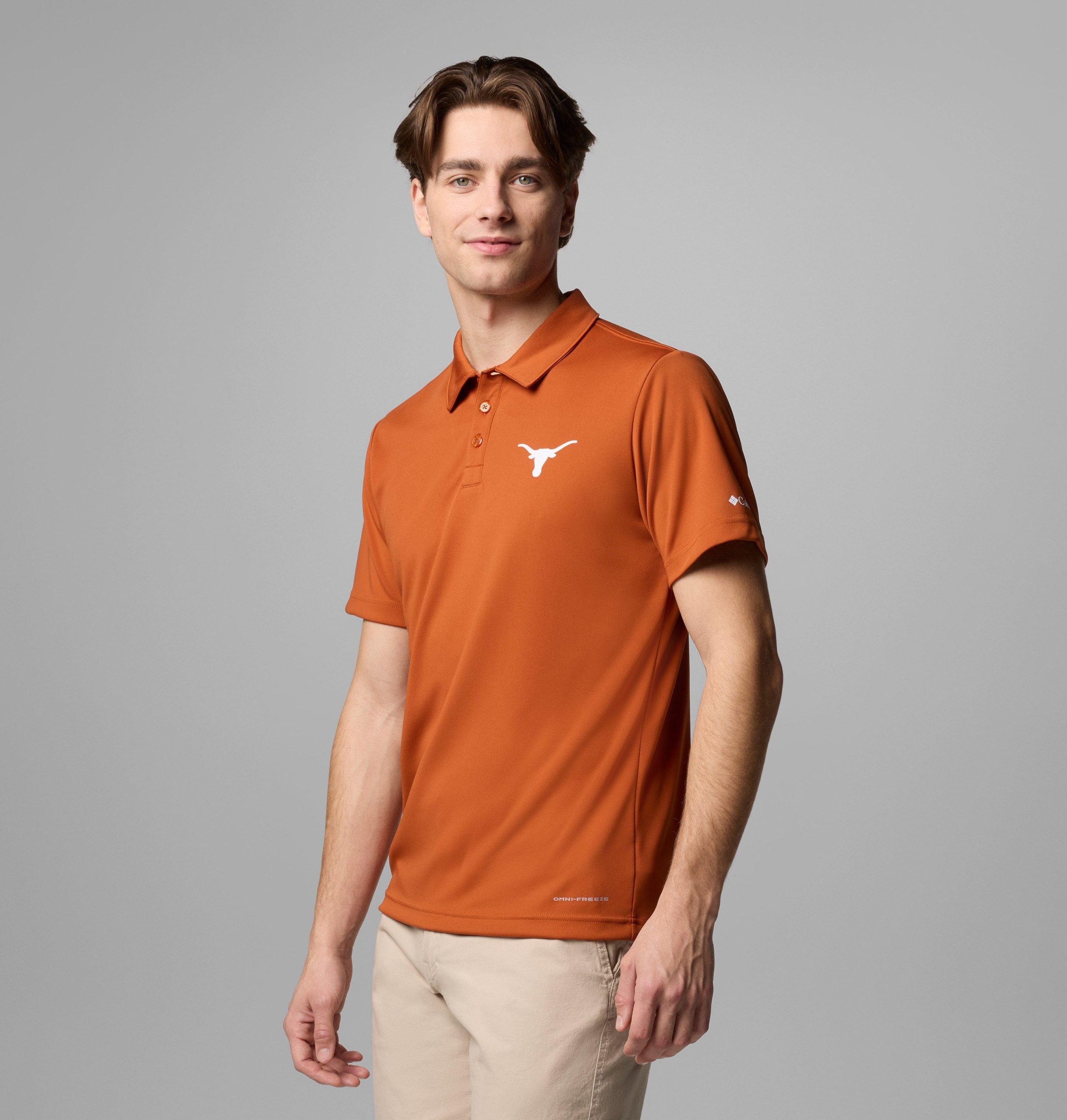 fair-catch-polo für herren im college-bereich – texas