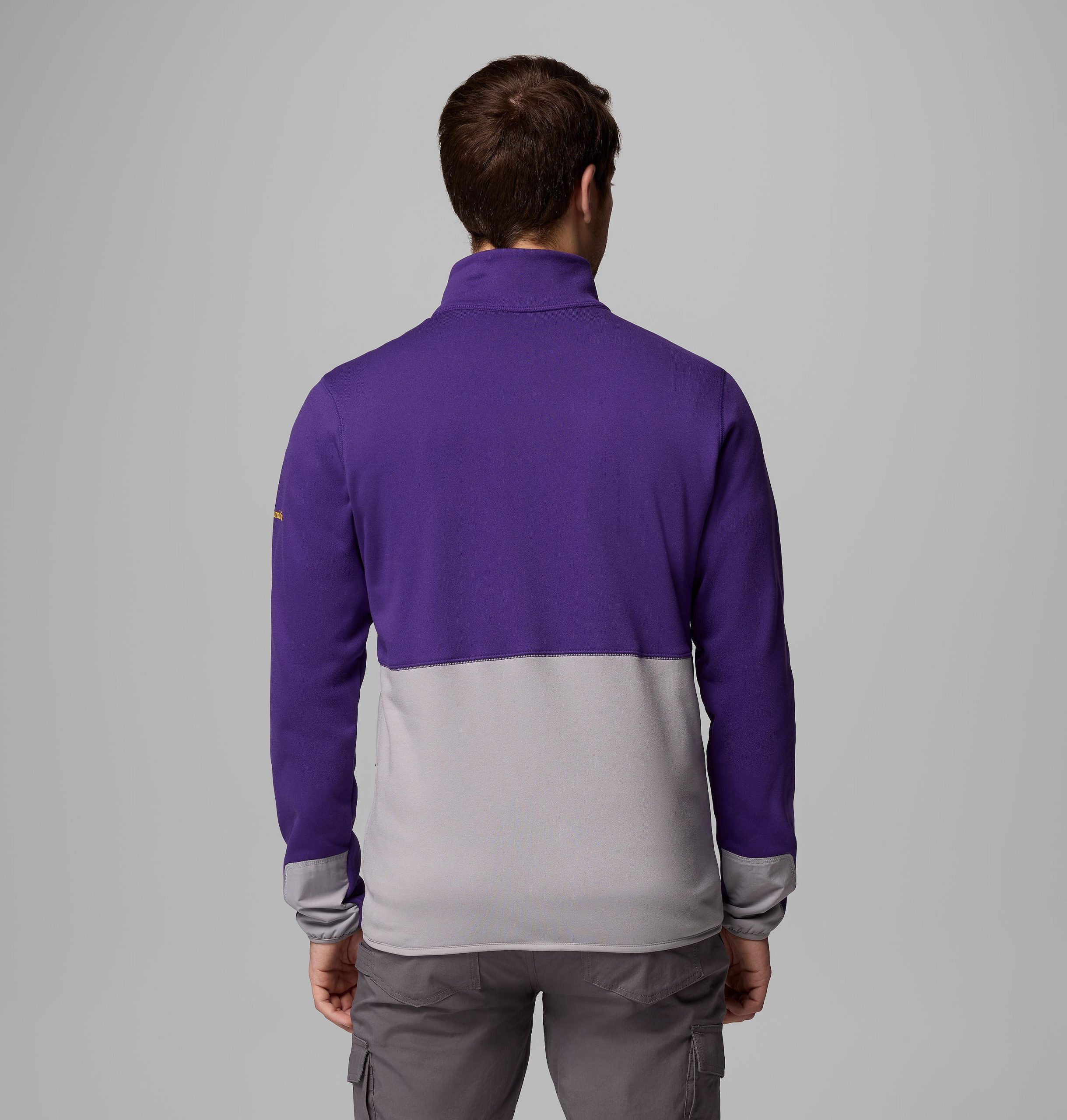 columbia wanderjacke für herren college-stil halber reißverschluss - lsu