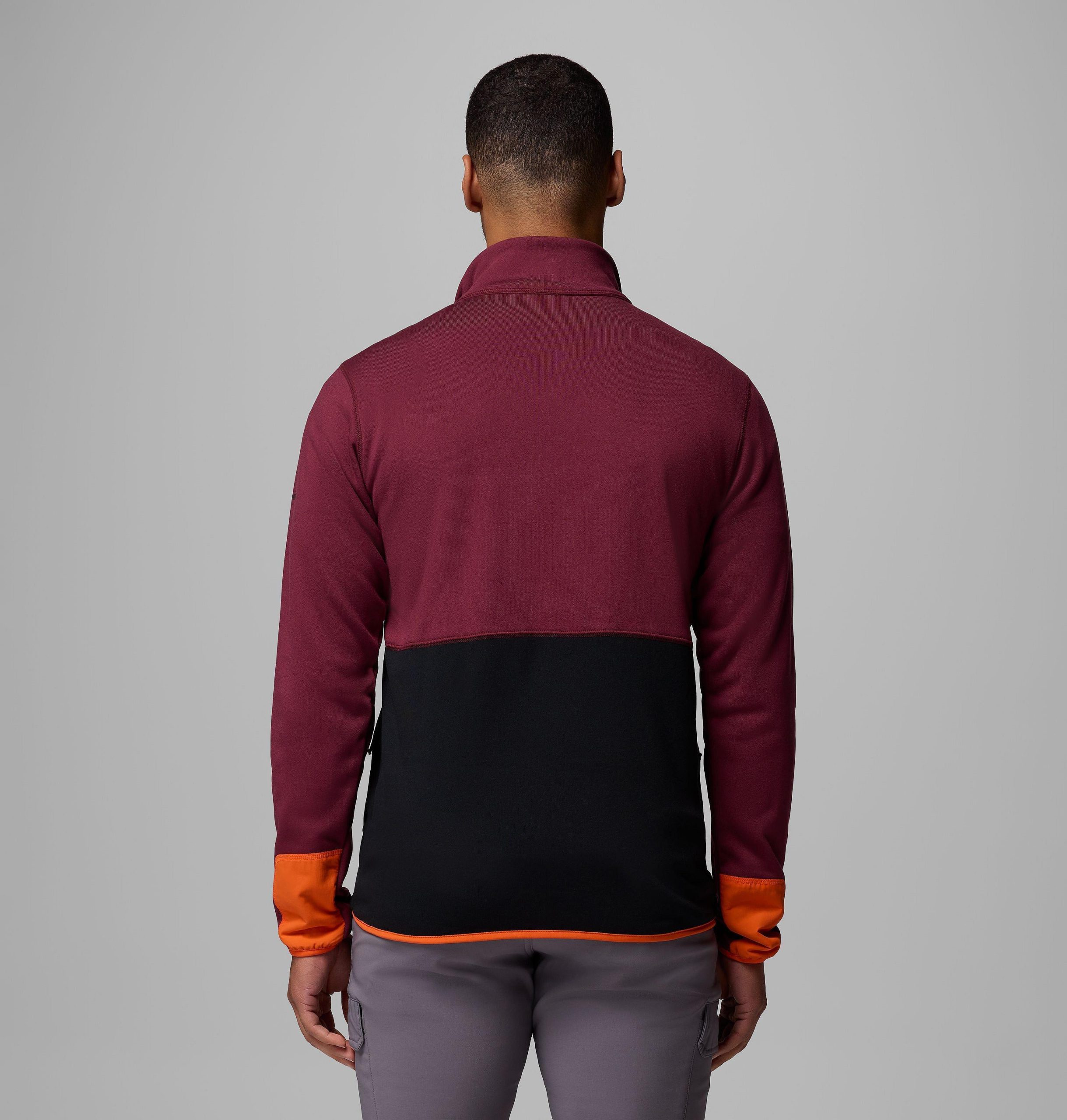 columbia wanderjacke für herren mit halbem reißverschluss - virginia tech