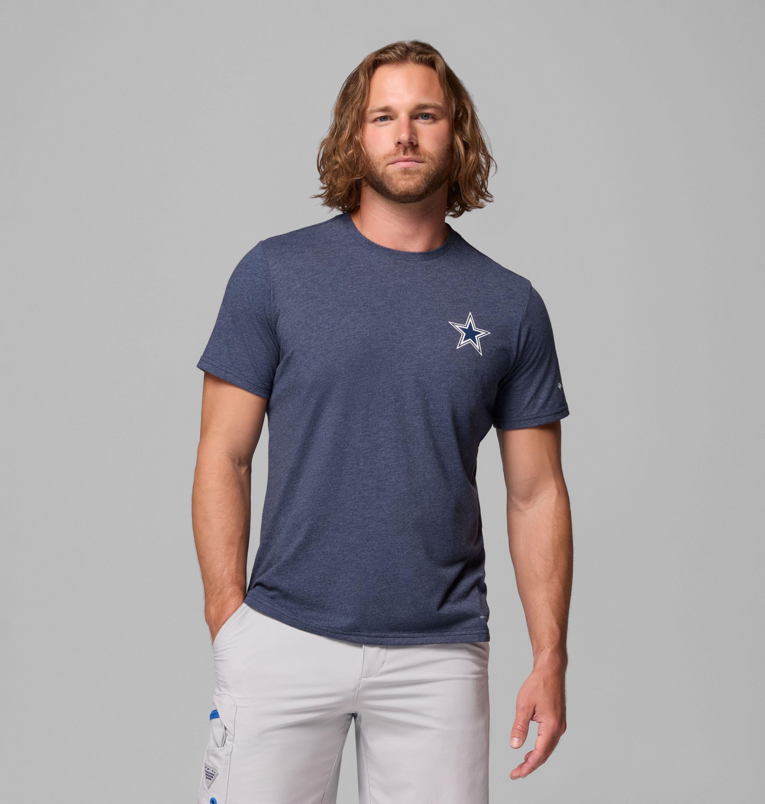 pfg kurzarm-herren-college-shirt der dallas cowboys