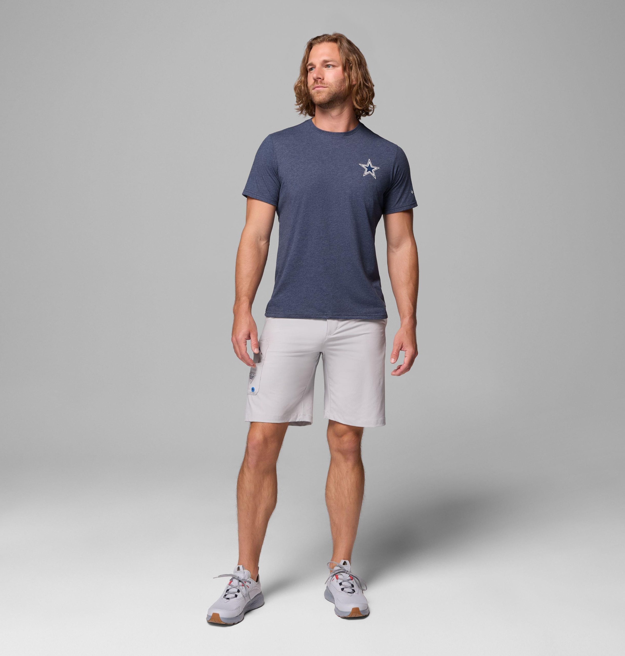 pfg kurzarm-herren-college-shirt der dallas cowboys
