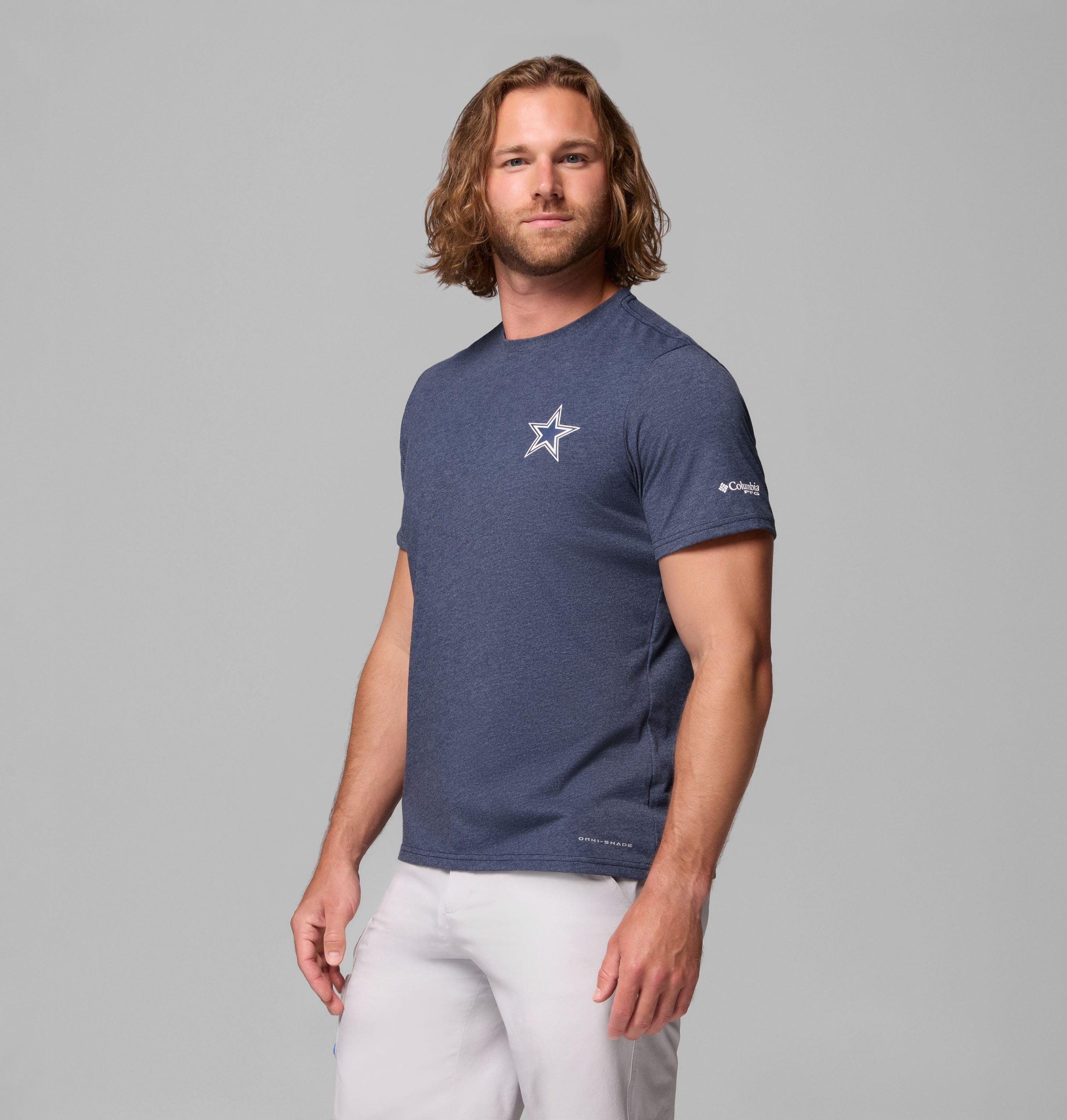 pfg kurzarm-herren-college-shirt der dallas cowboys