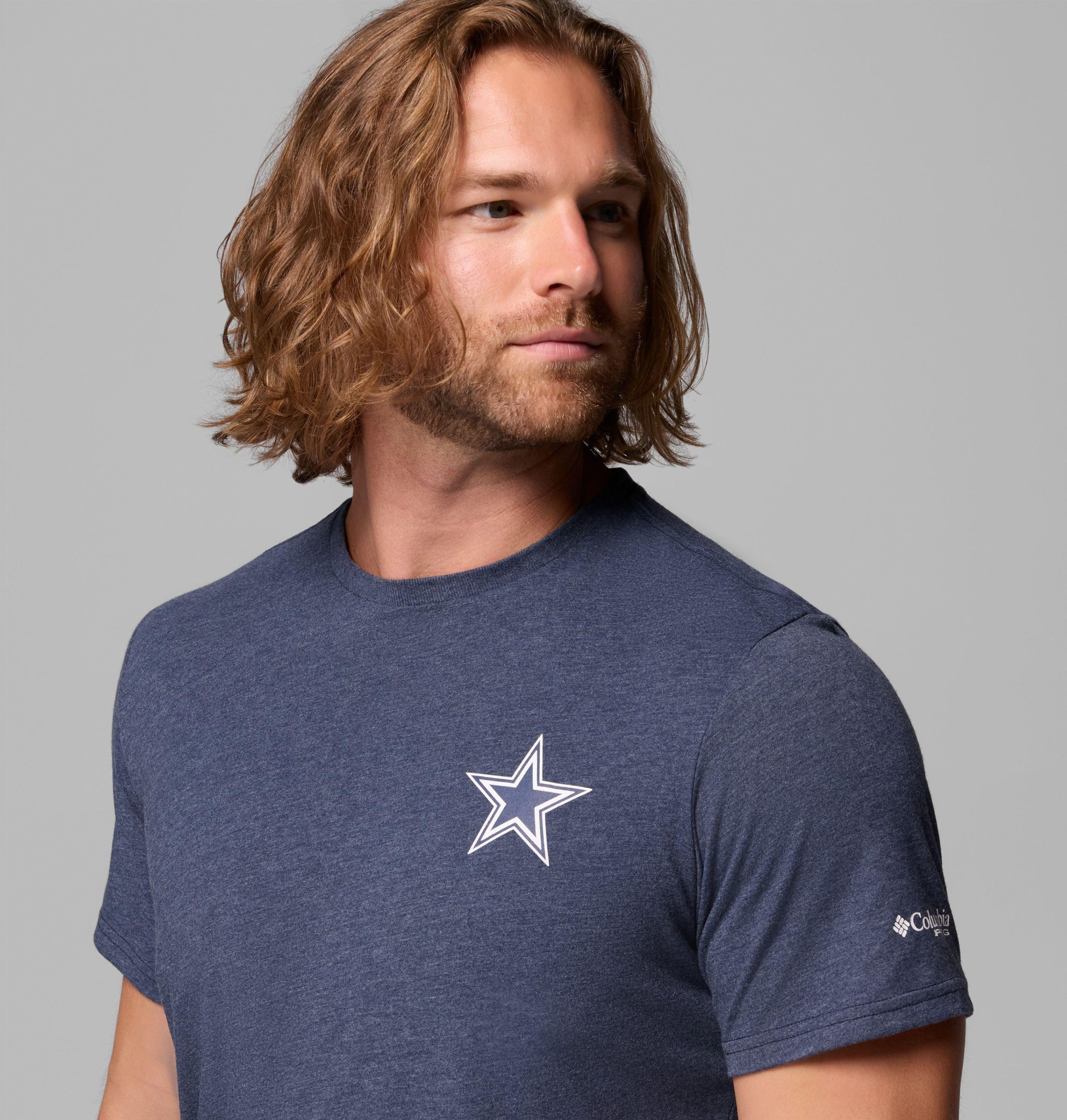 pfg kurzarm-herren-college-shirt der dallas cowboys