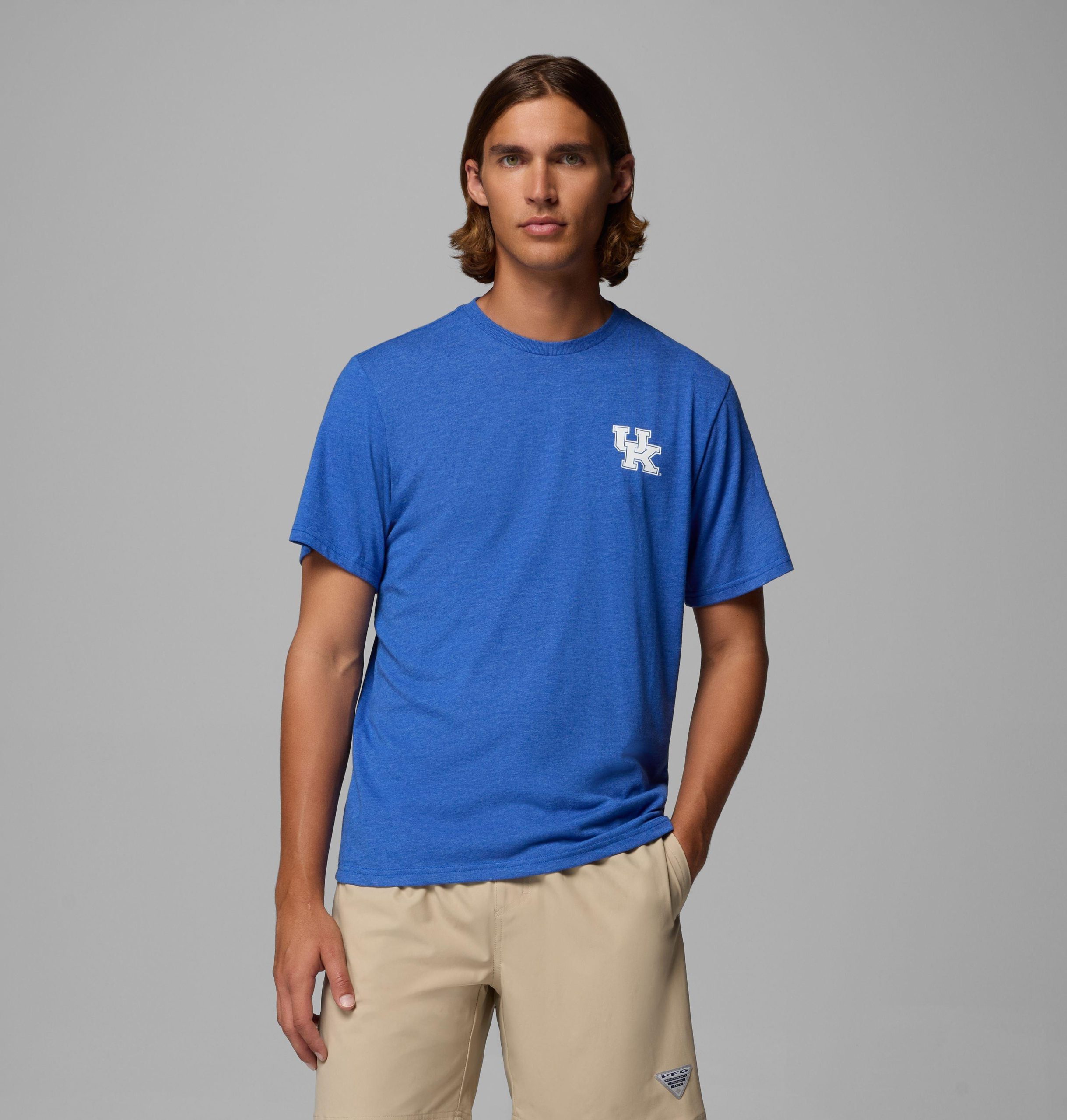 pfg kurzarm-herrenhemd für college-fans – kentucky