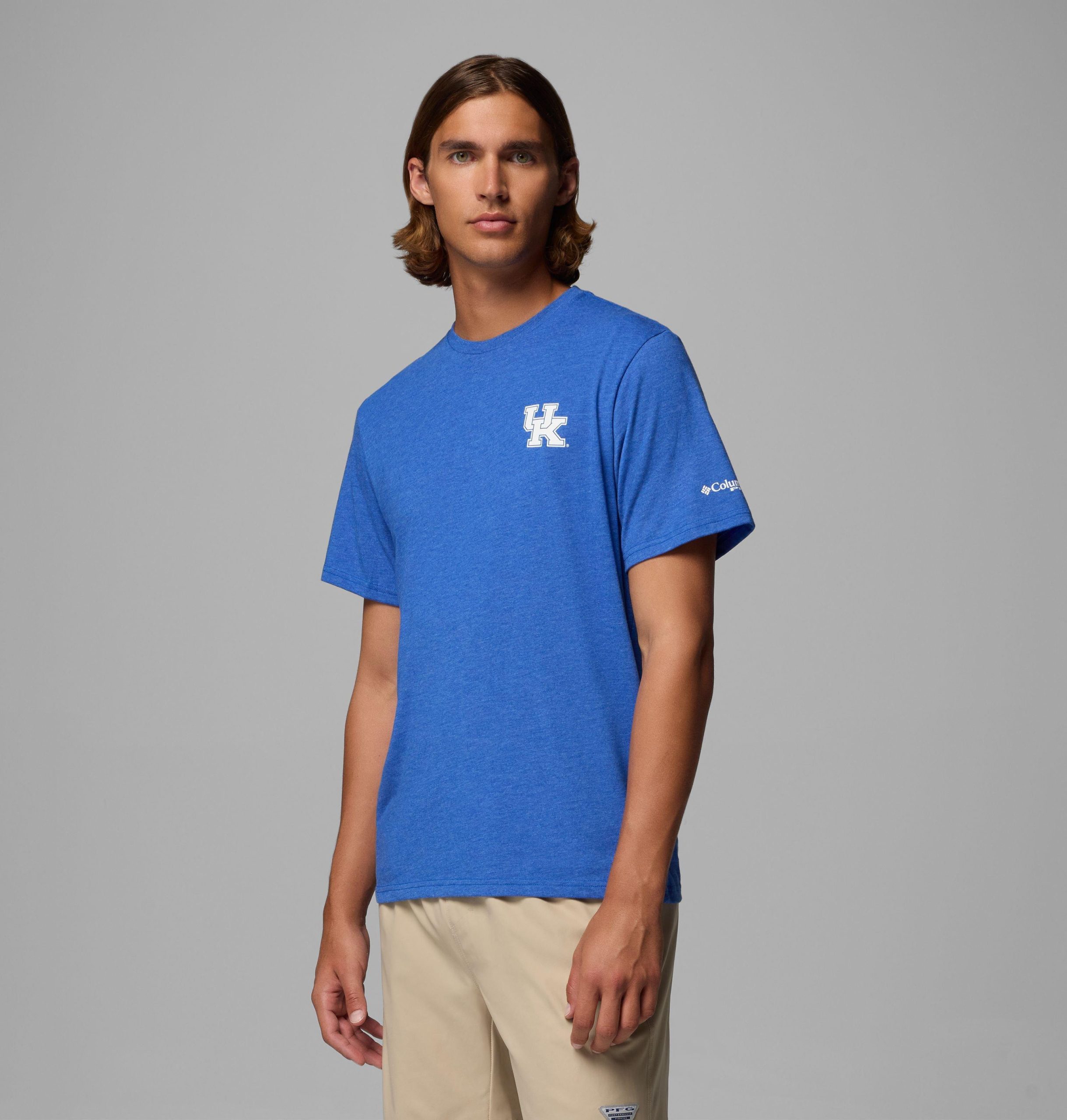 pfg kurzarm-herrenhemd für college-fans – kentucky
