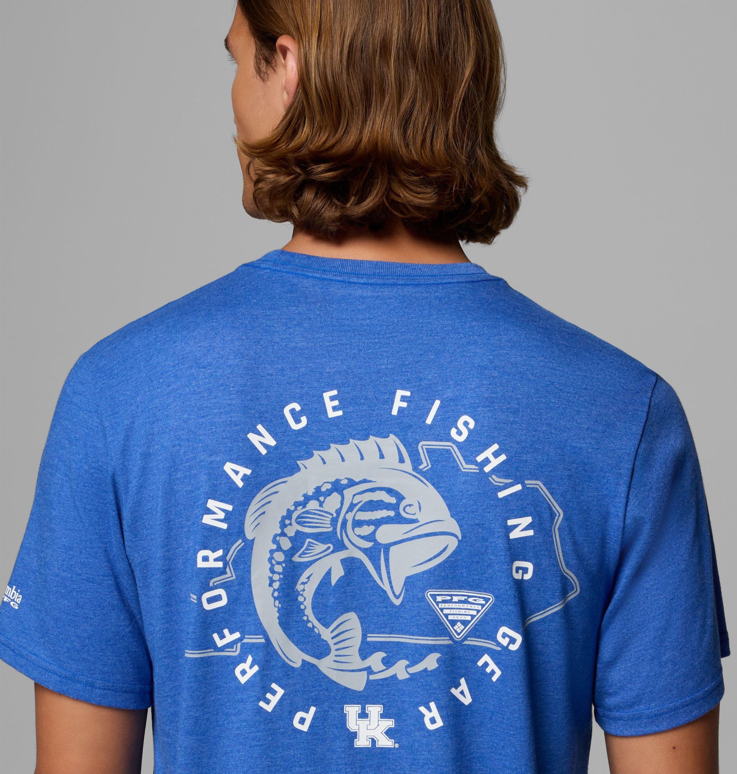 pfg kurzarm-herrenhemd für college-fans – kentucky