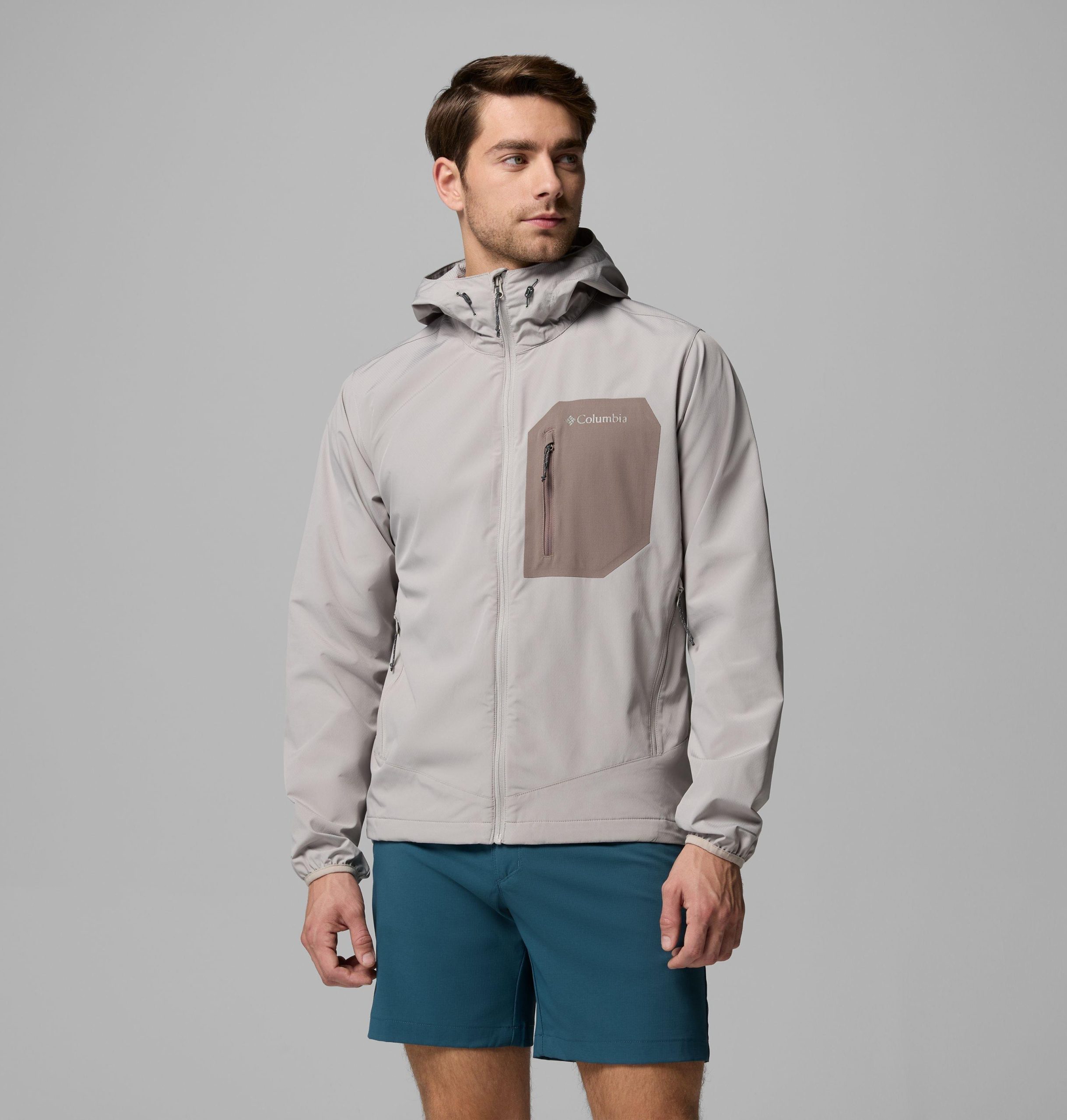 men tall heights iii softshelljacke mit kapuze
