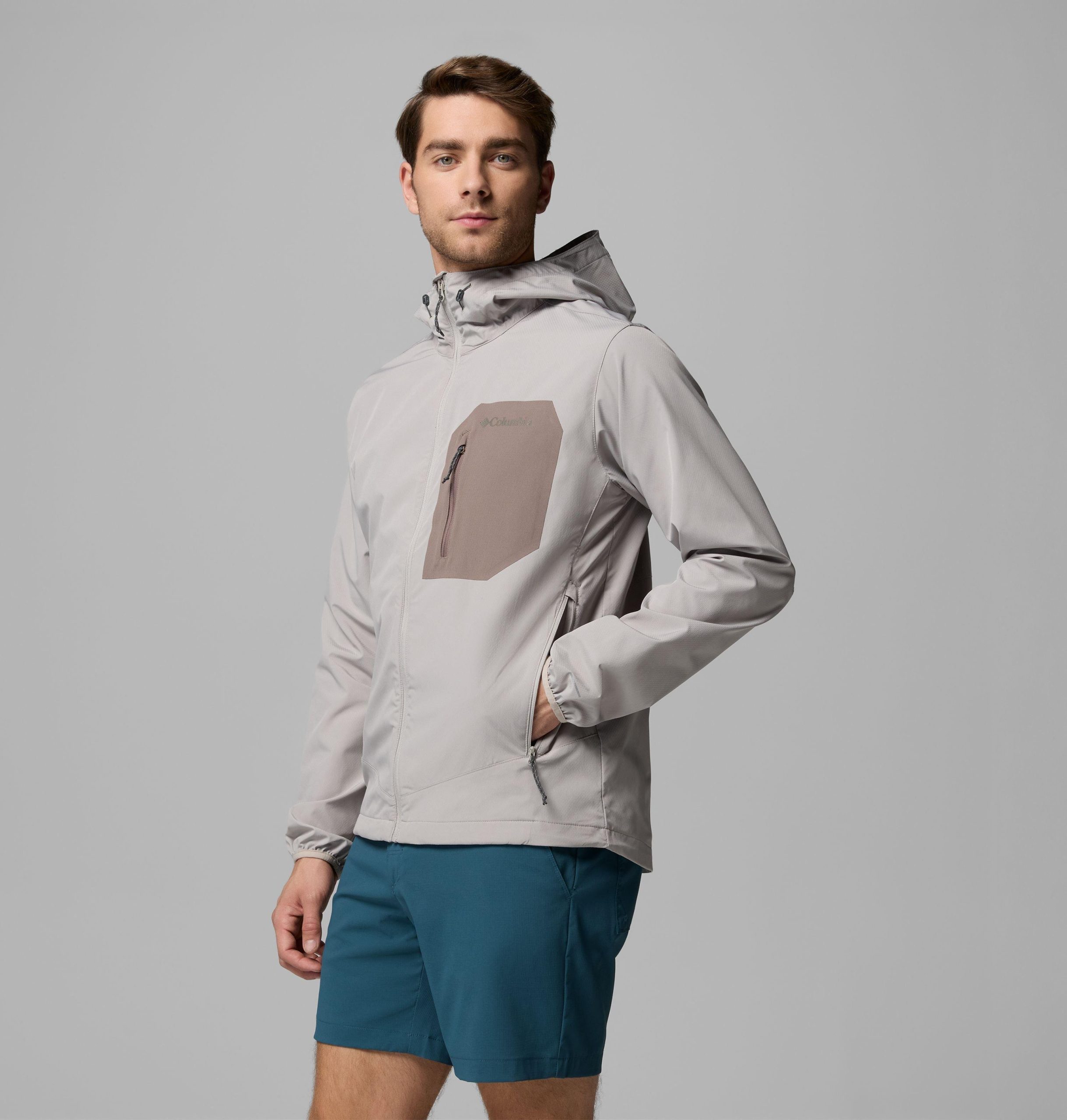 men tall heights iii softshelljacke mit kapuze