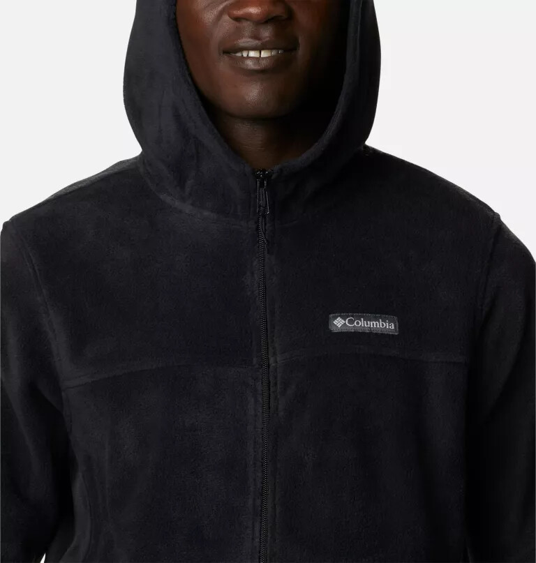 steens mountain fleece-kapuzenjacke mit durchgehendem reißverschluss für herren – lang