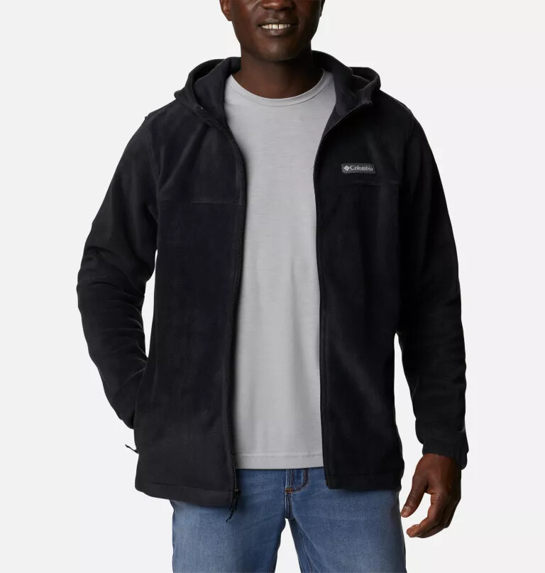 steens mountain fleece-kapuzenjacke mit durchgehendem reißverschluss für herren – lang