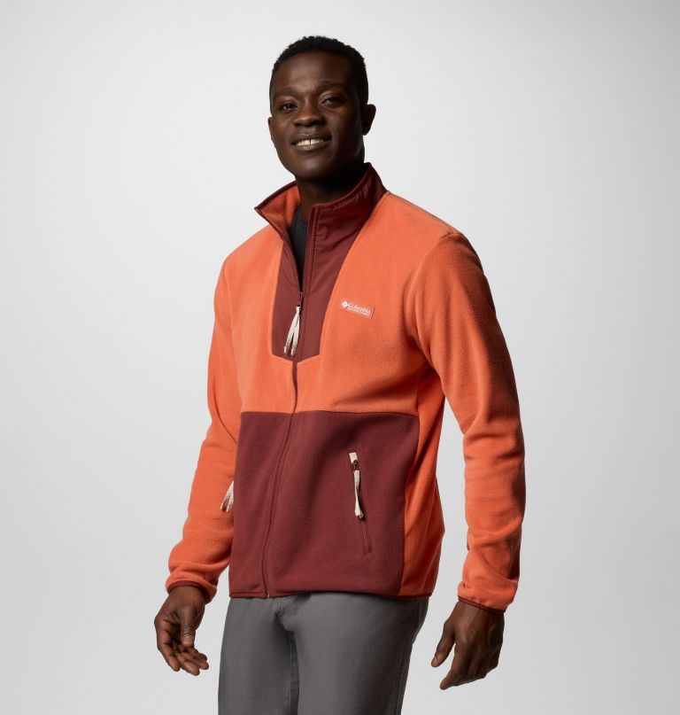 sequoia grove fleecejacke mit durchgehendem reißverschluss für herren – lang