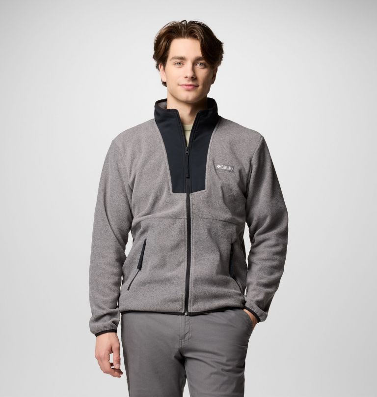 sequoia grove fleecejacke mit durchgehendem reißverschluss für herren – lang