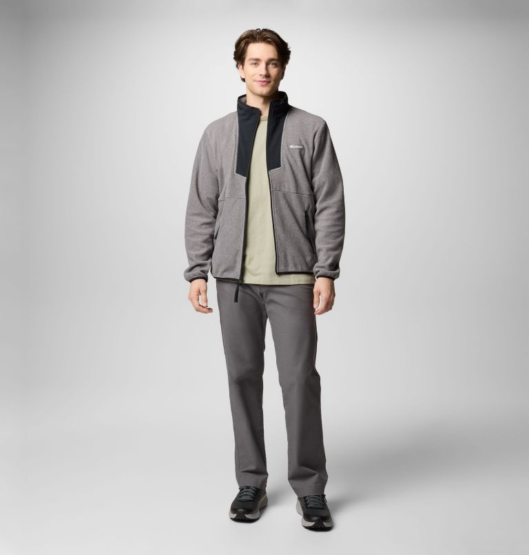 sequoia grove fleecejacke mit durchgehendem reißverschluss für herren – lang